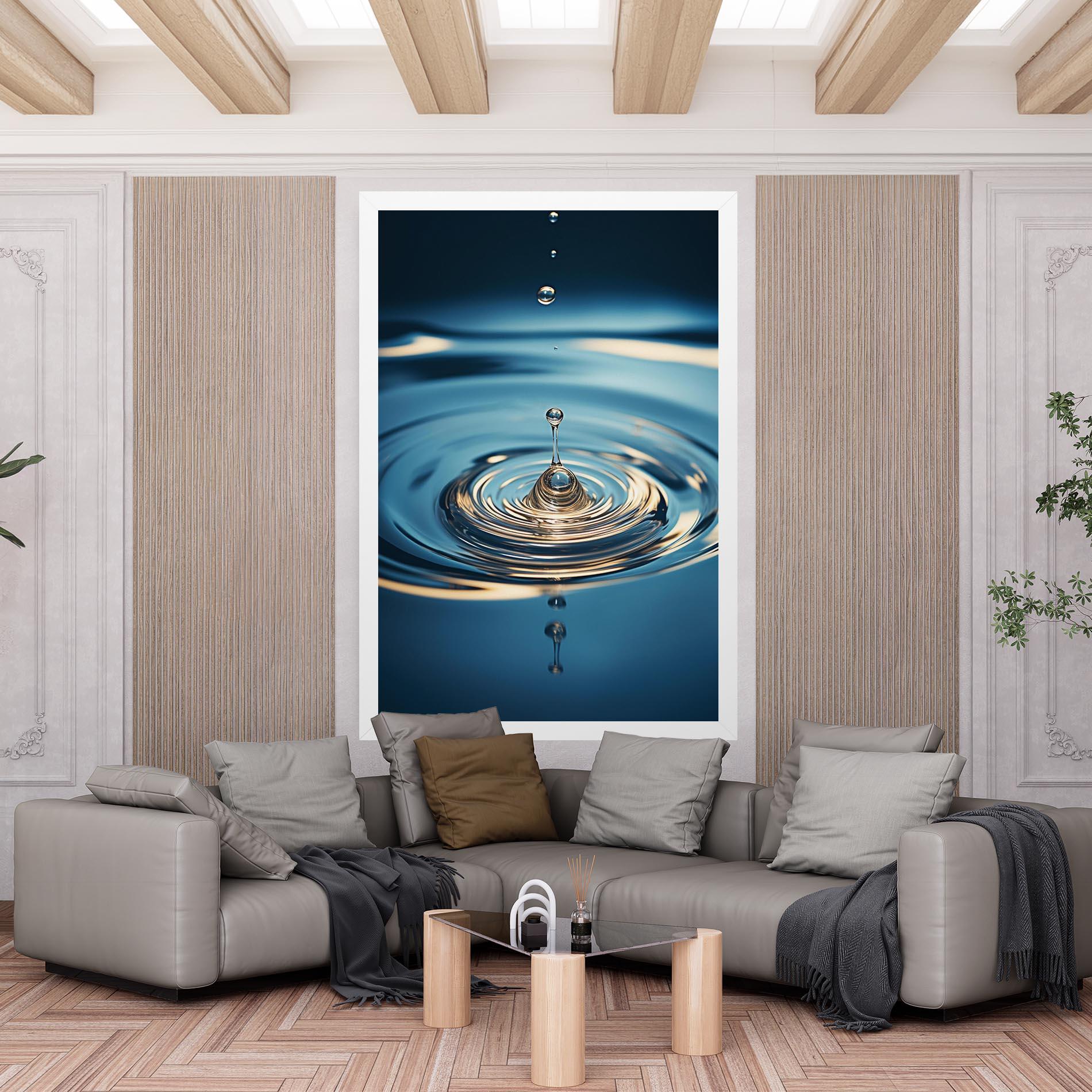 Obraz na Płótnie Cream Water Drop mockup 6