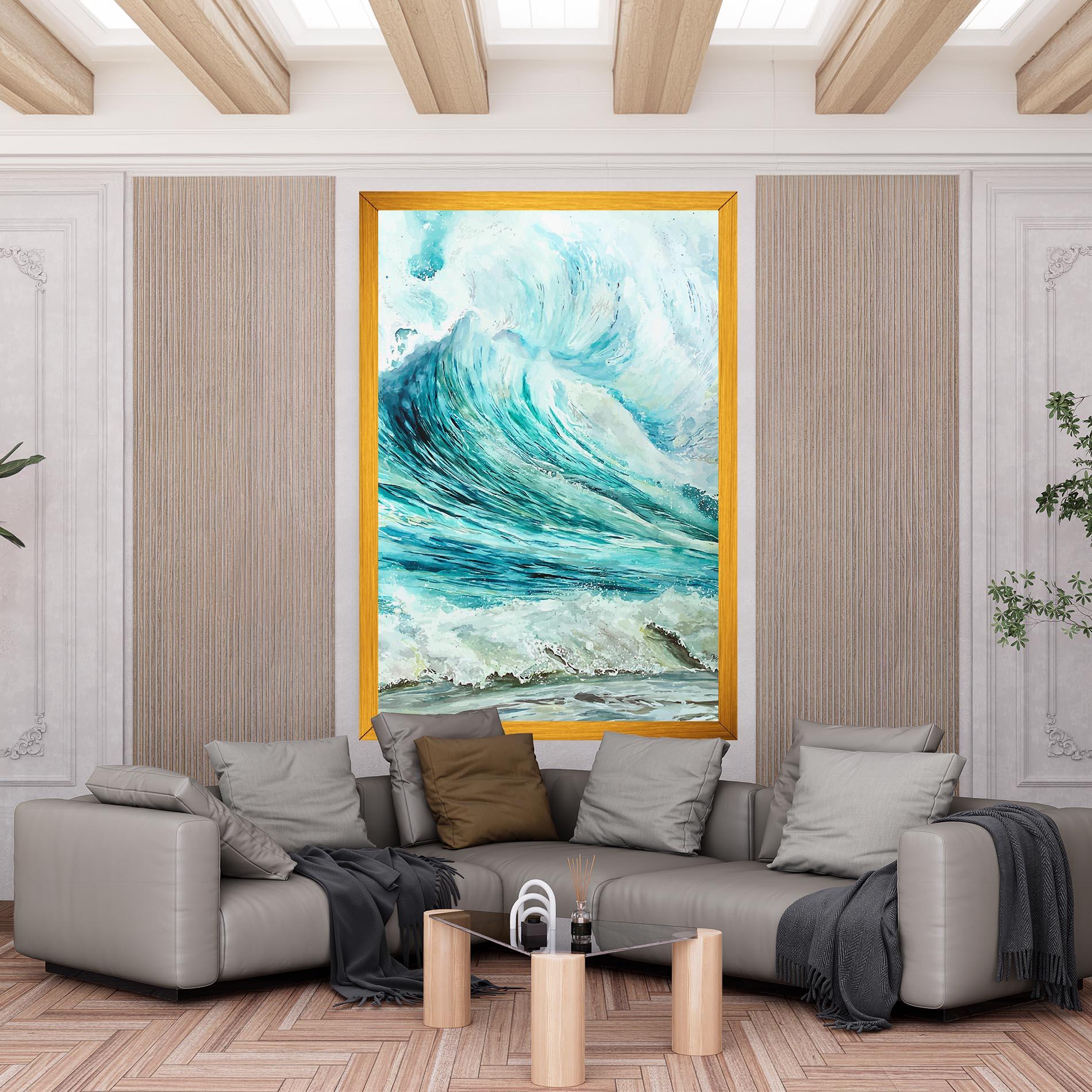 Obraz na Płótnie Sea Watercolor mockup 6