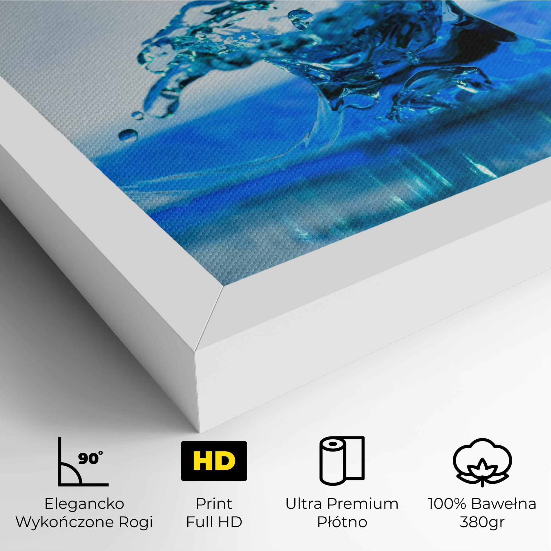 Obraz na Płótnie Blue Water Splash mockup 4