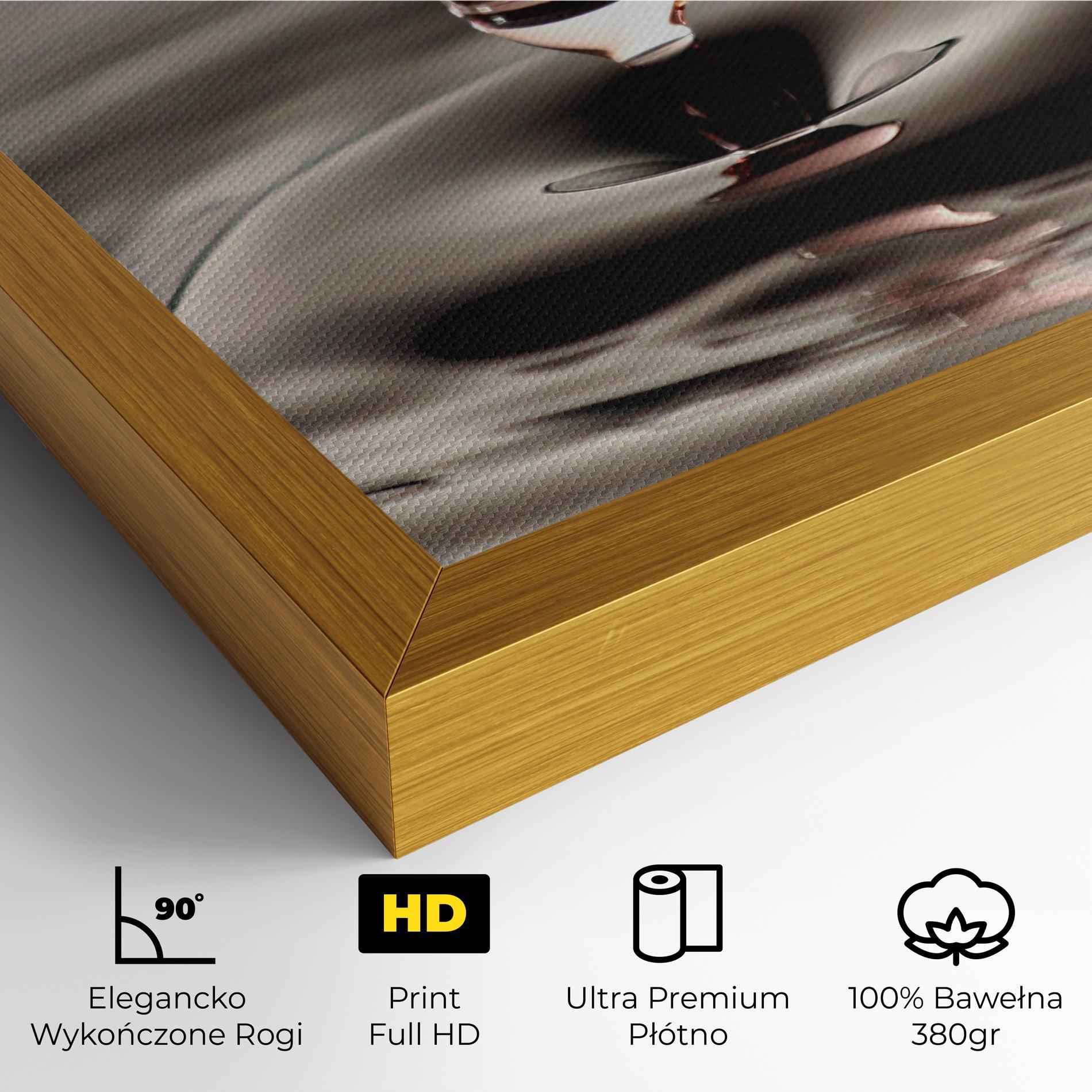 Obraz na Płótnie Close Red Water Drop mockup 4