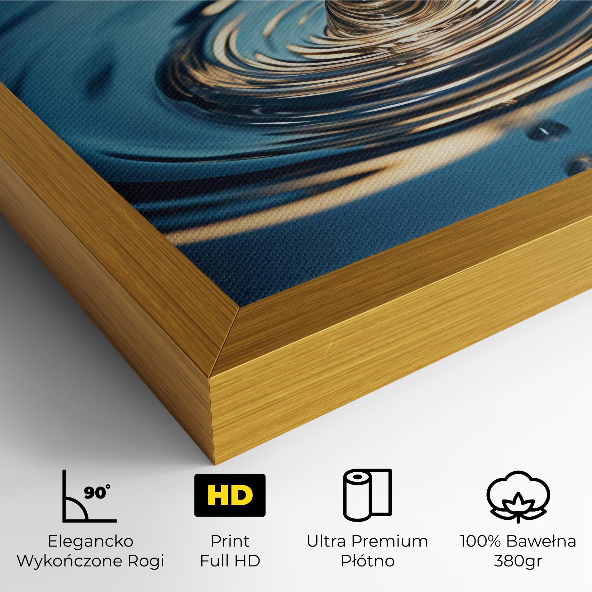 Obraz na Płótnie Cream Water Drop mockup 4