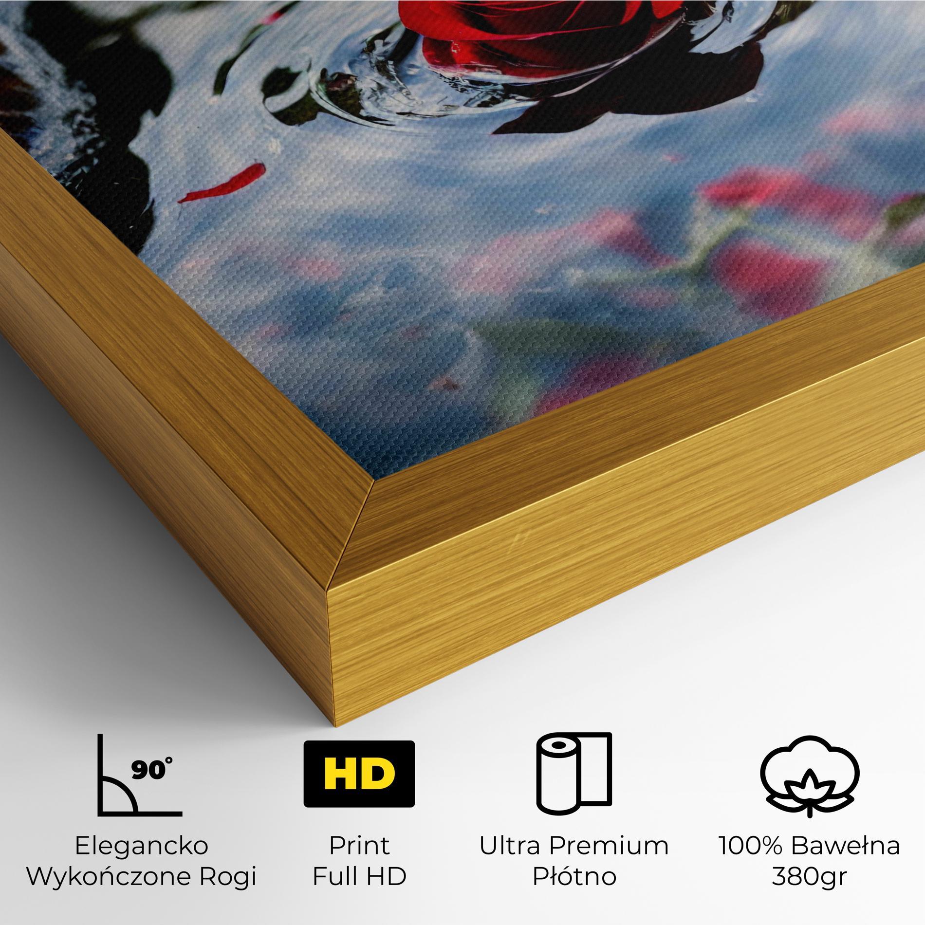 Obraz na Płótnie Floating Water Rose mockup 4