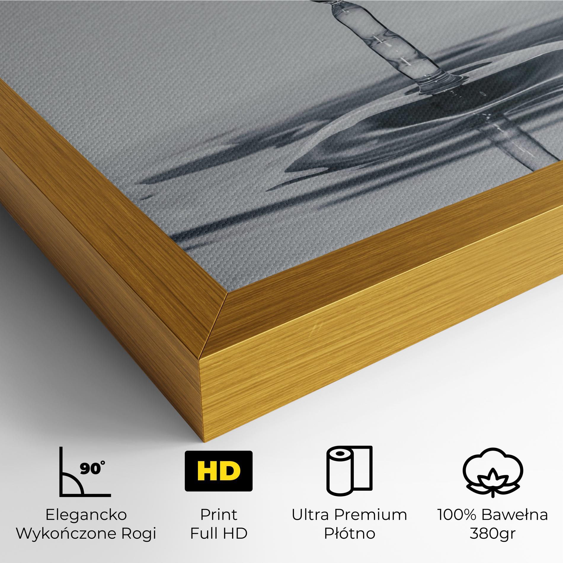 Obraz na Płótnie Grey Water Drop mockup 4