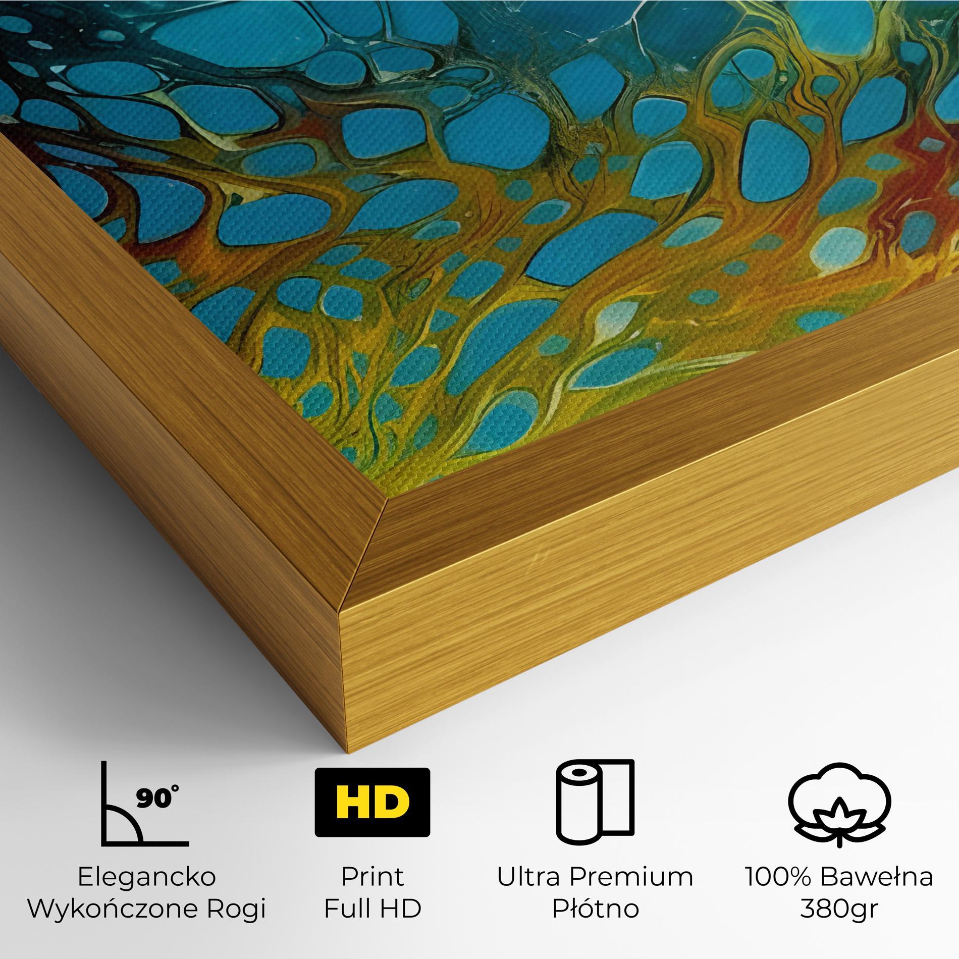 Obraz na Płótnie Yellow Green Ocean mockup 4