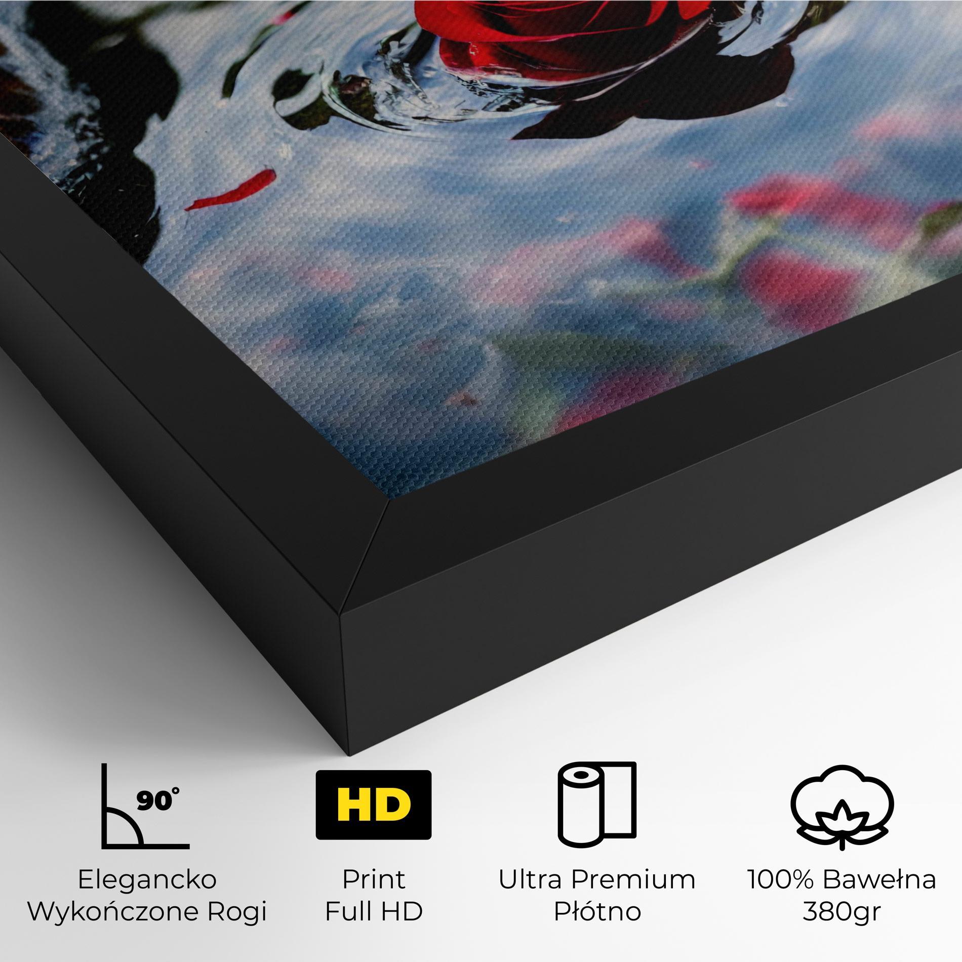 Obraz na Płótnie Floating Water Rose mockup 4