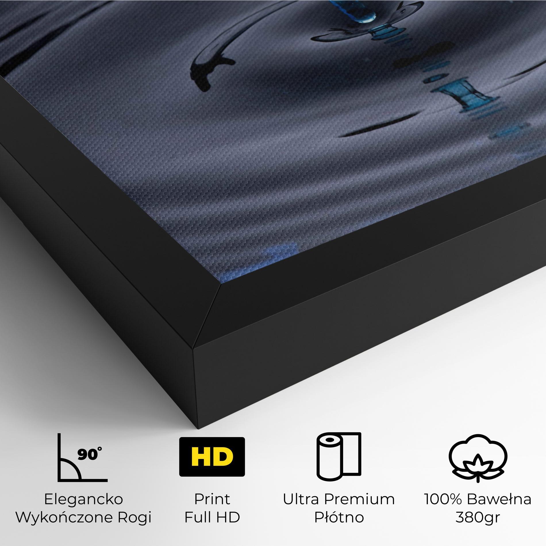 Obraz na Płótnie Frozen Drops mockup 4