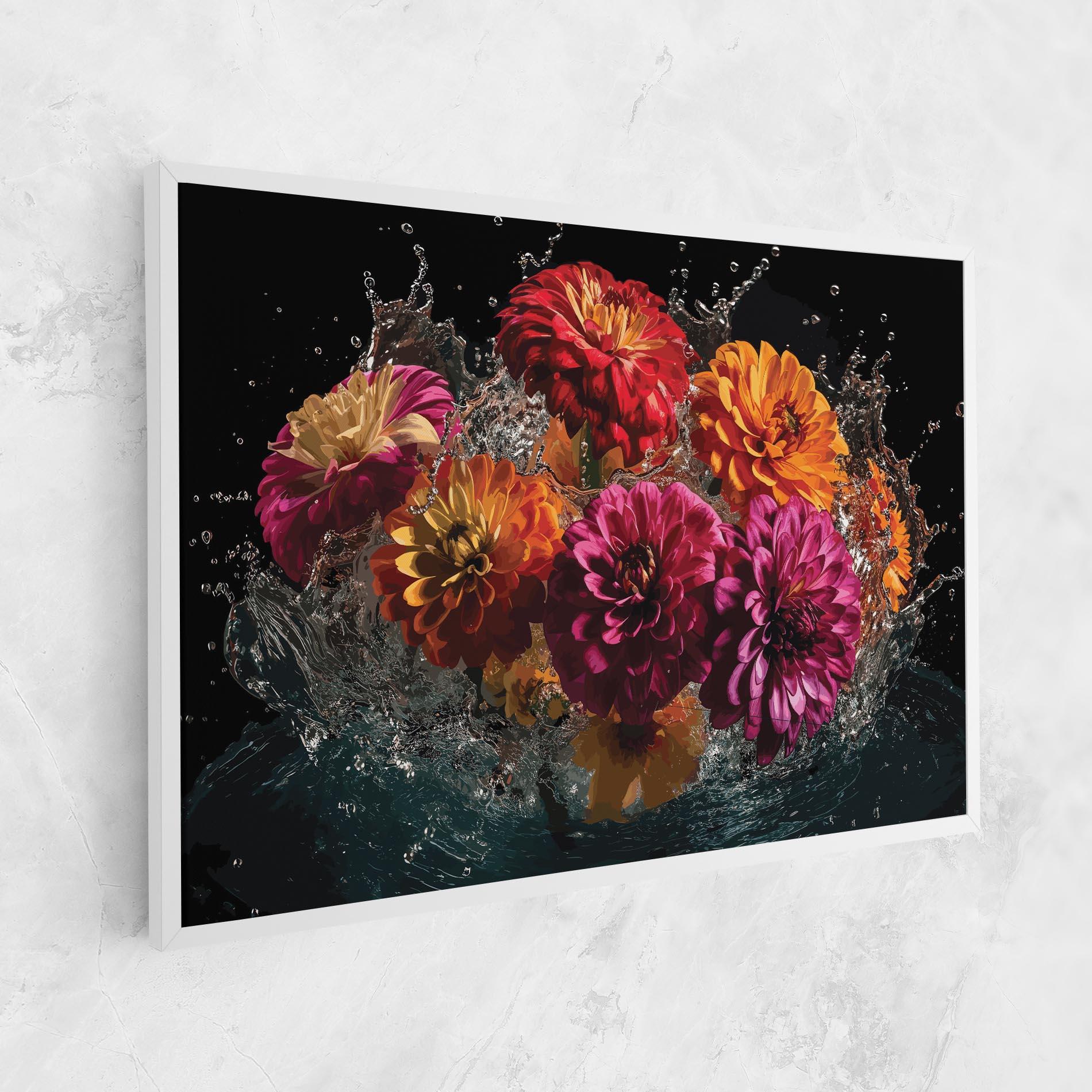 Obraz na Płótnie Flower Water Splash mockup 1