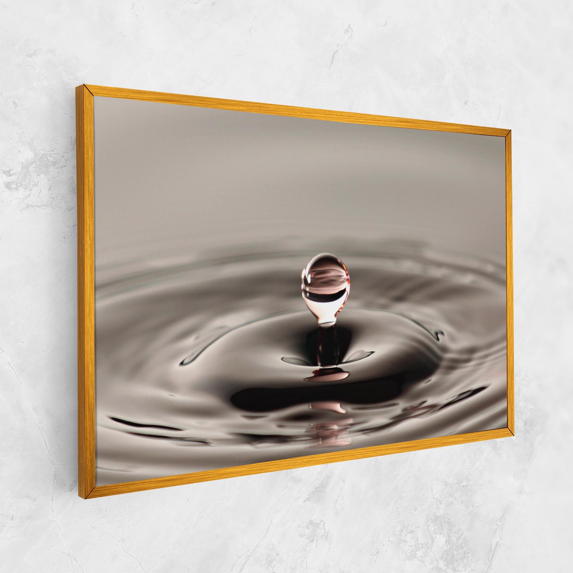 Obraz na Płótnie Close Red Water Drop mockup 1