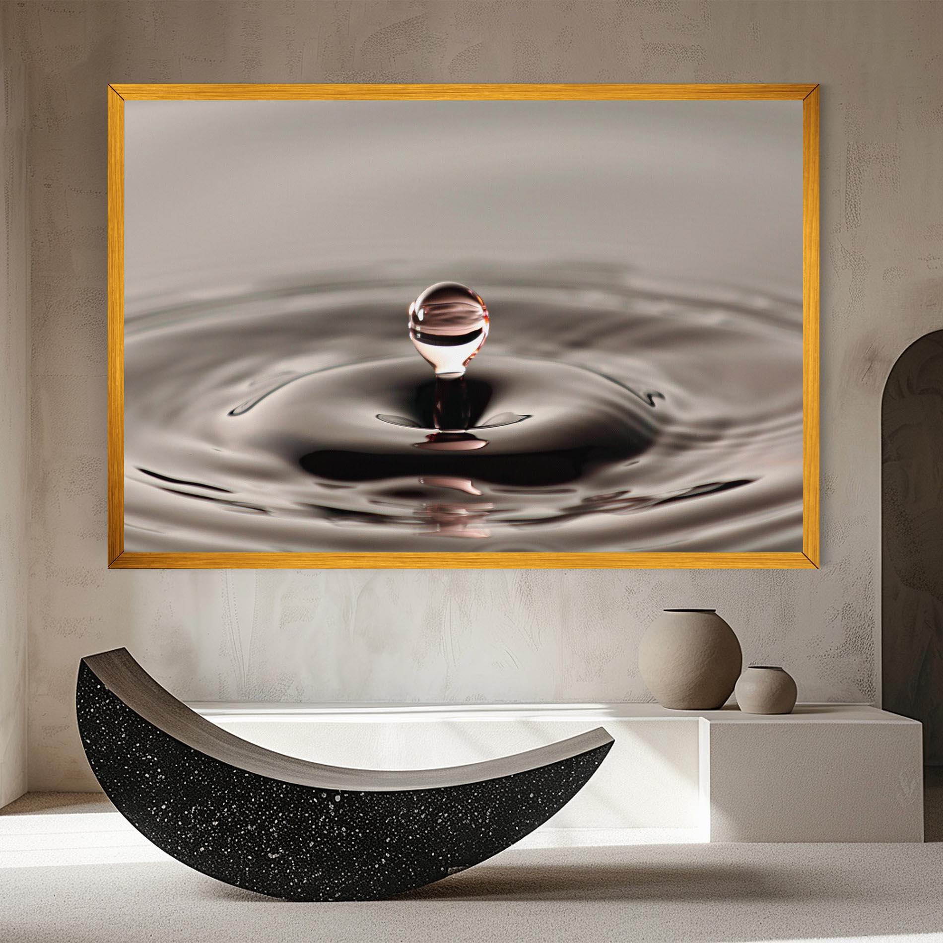 Obraz na Płótnie Close Red Water Drop mockup 8