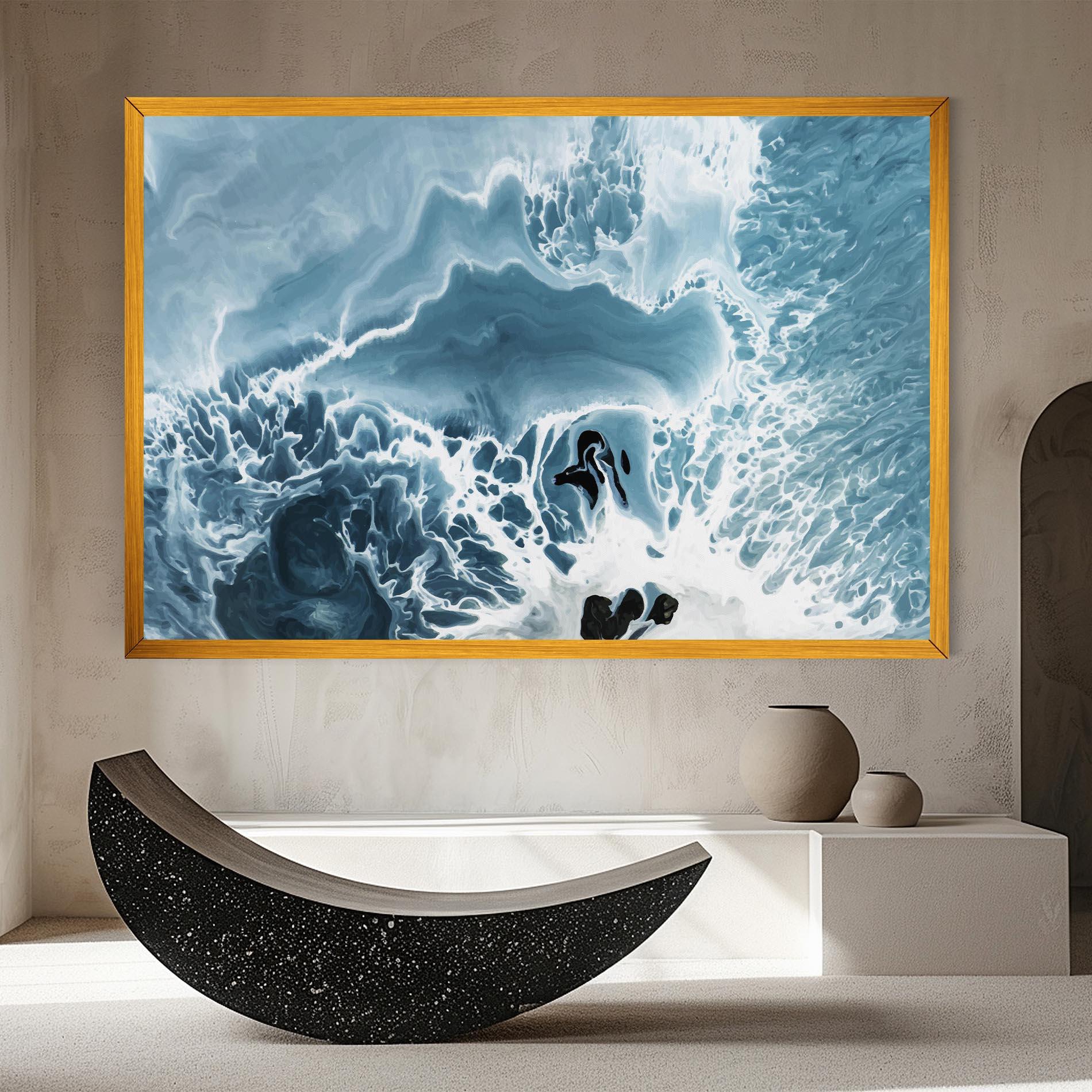 Obraz na Płótnie Light Blue Ocean mockup 8