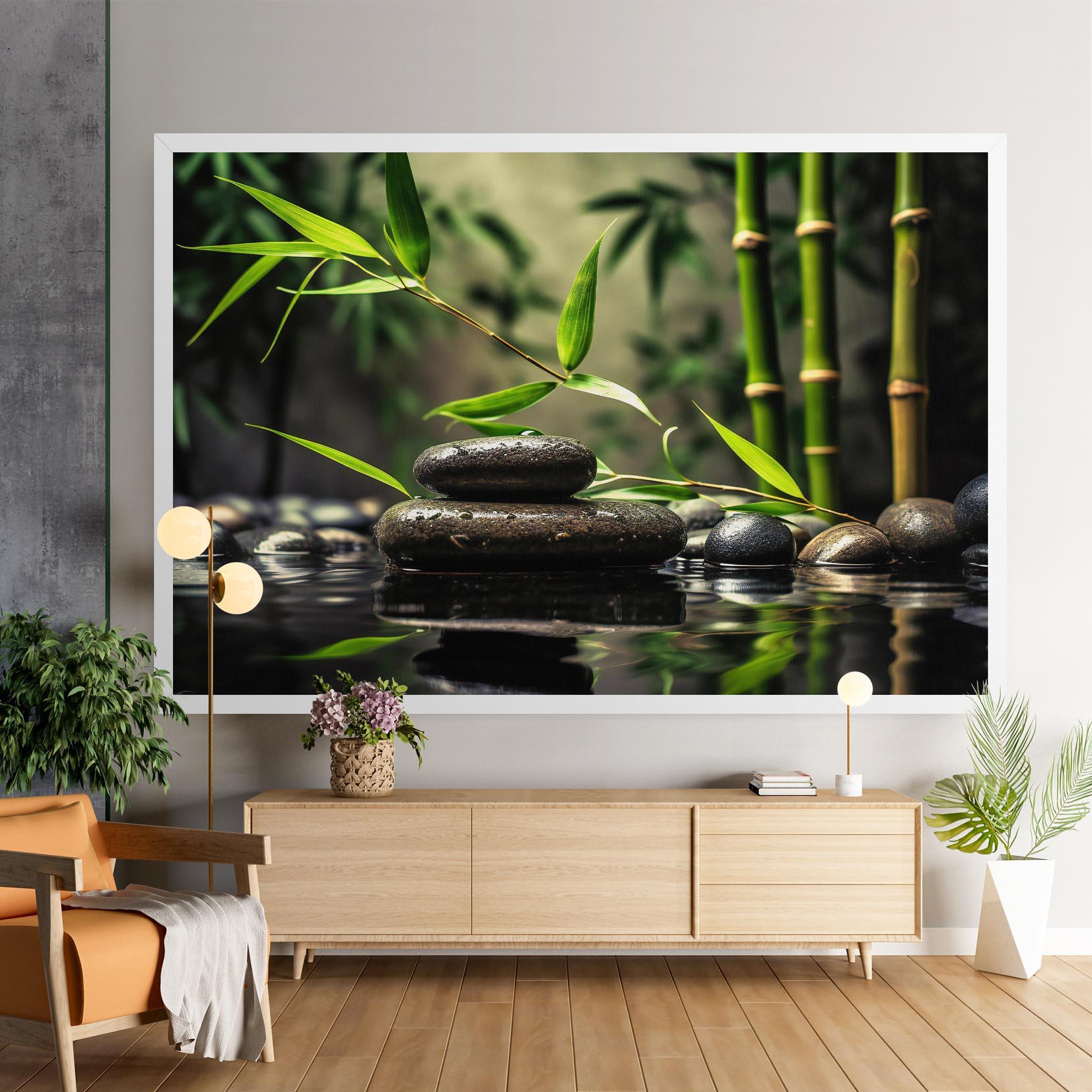 Obraz na Płótnie Bamboo Plant Water mockup 9