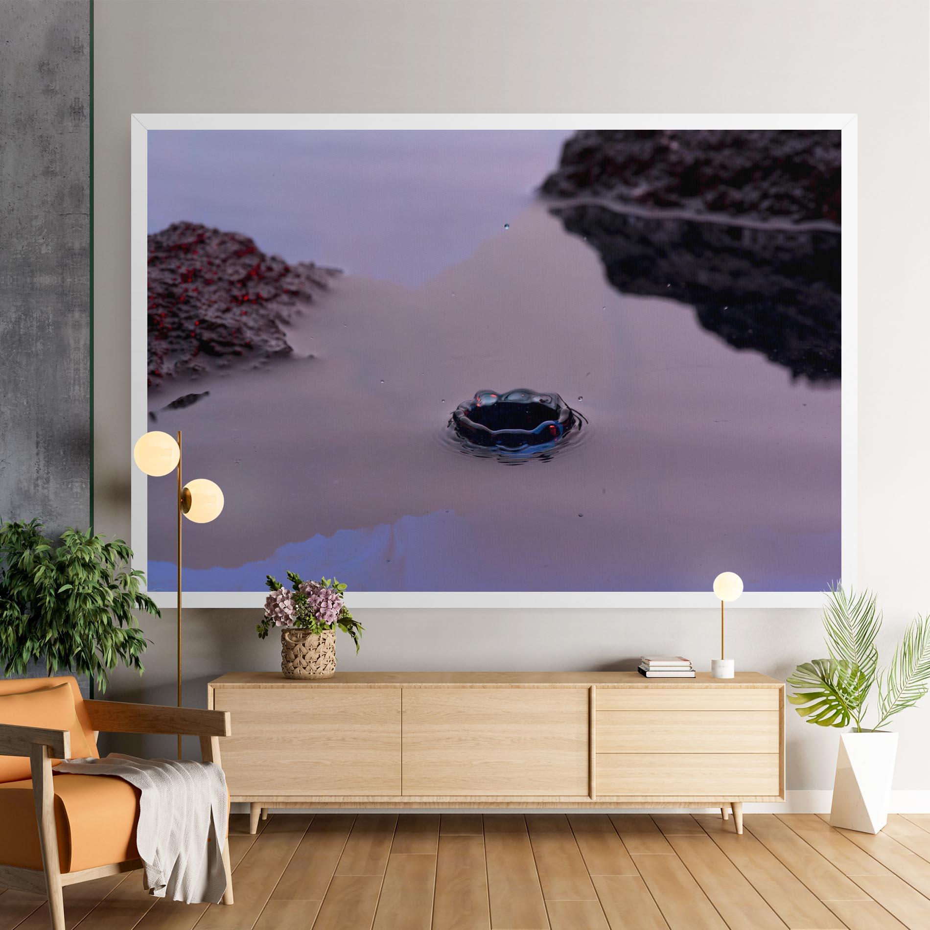 Obraz na Płótnie Blue Color Water mockup 9