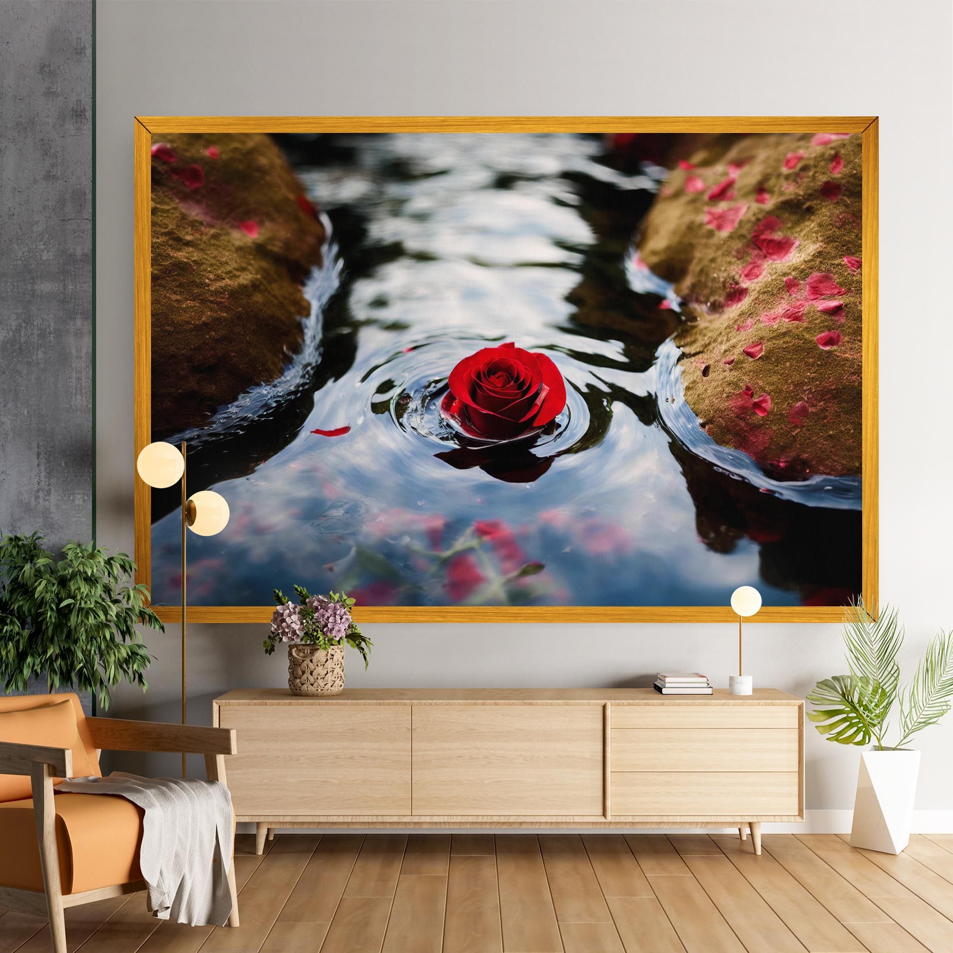 Floating Water Rose mockup 9
