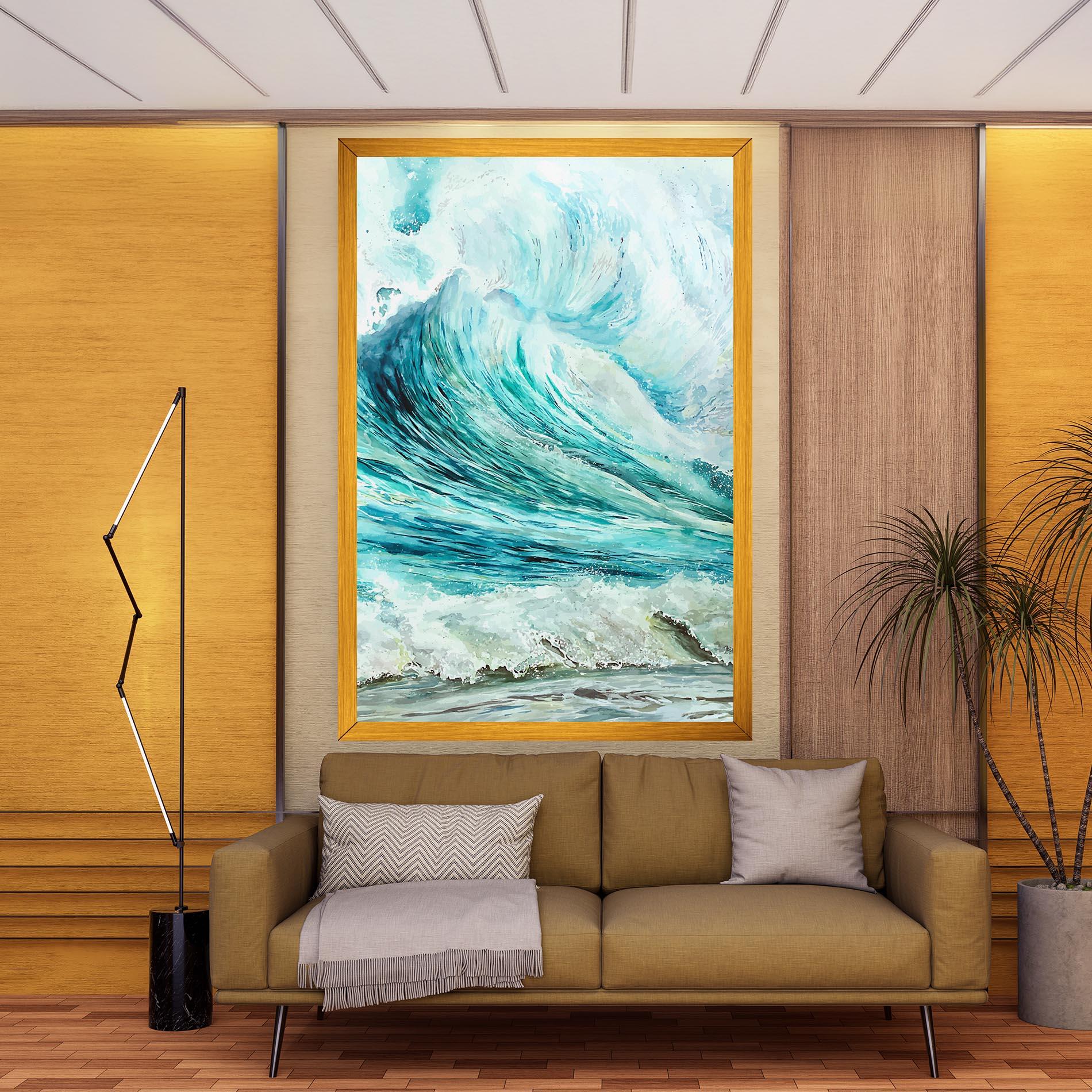 Obraz na Płótnie Sea Watercolor mockup 9