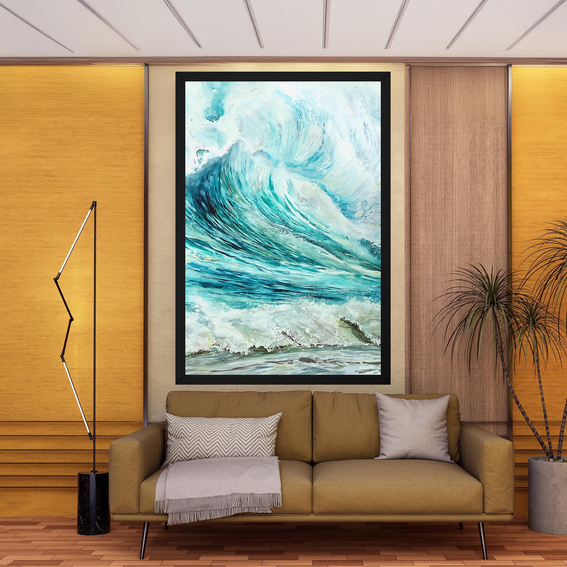 Obraz na Płótnie Sea Watercolor mockup 9