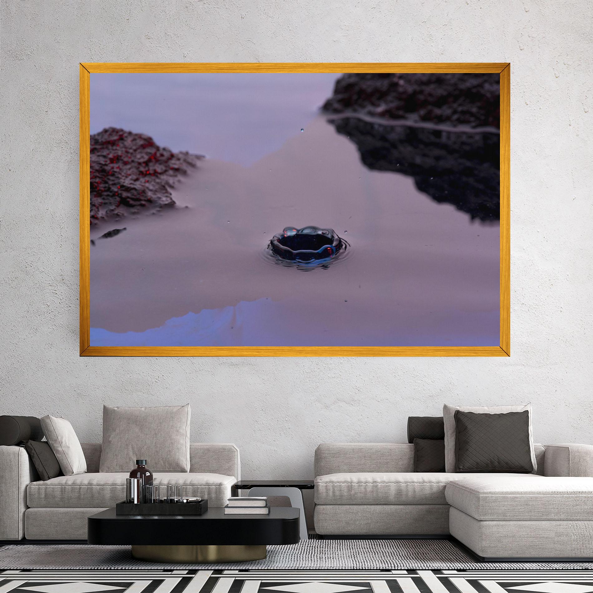 Obraz na Płótnie Blue Color Water mockup 2