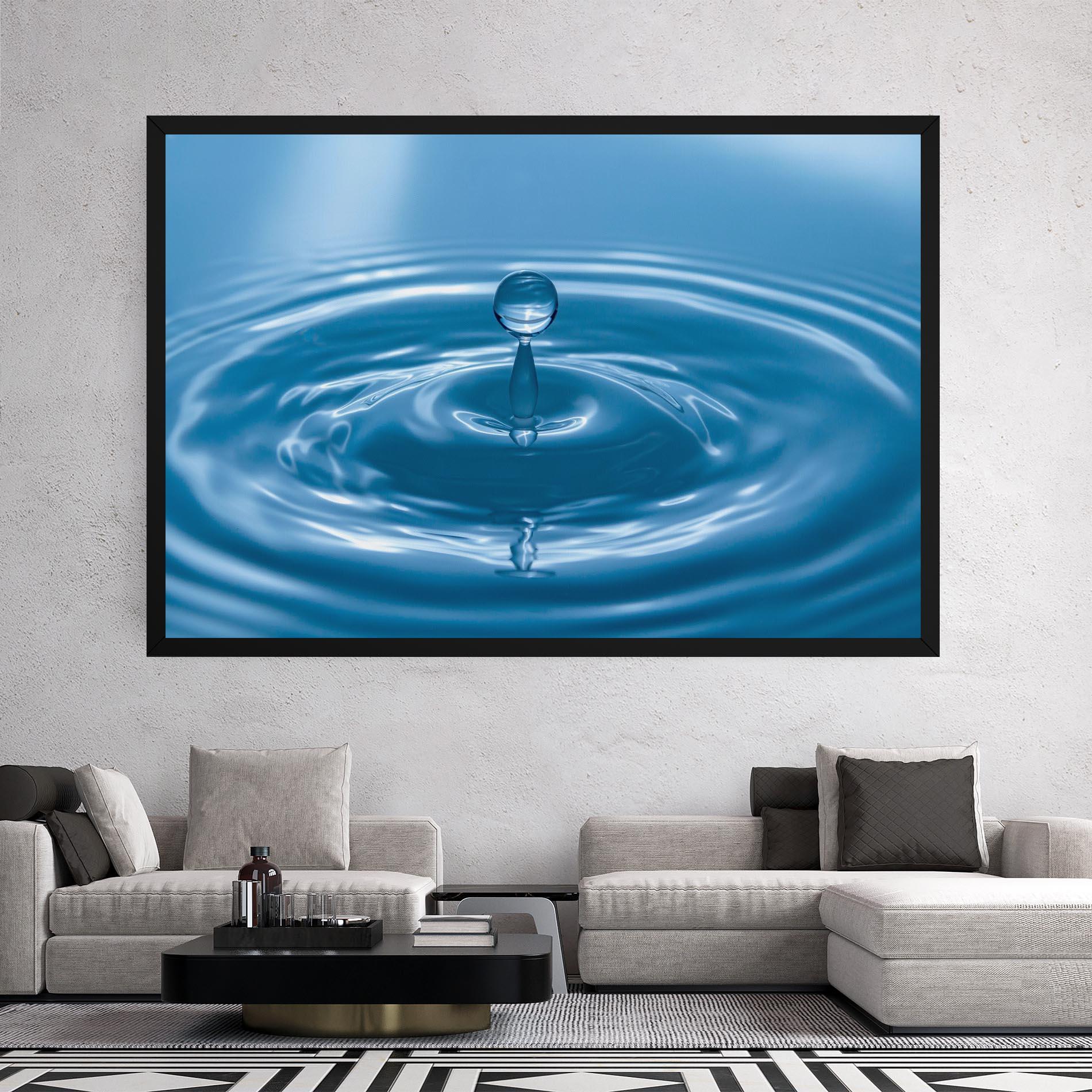 Obraz na Płótnie Drop Close Up mockup 2