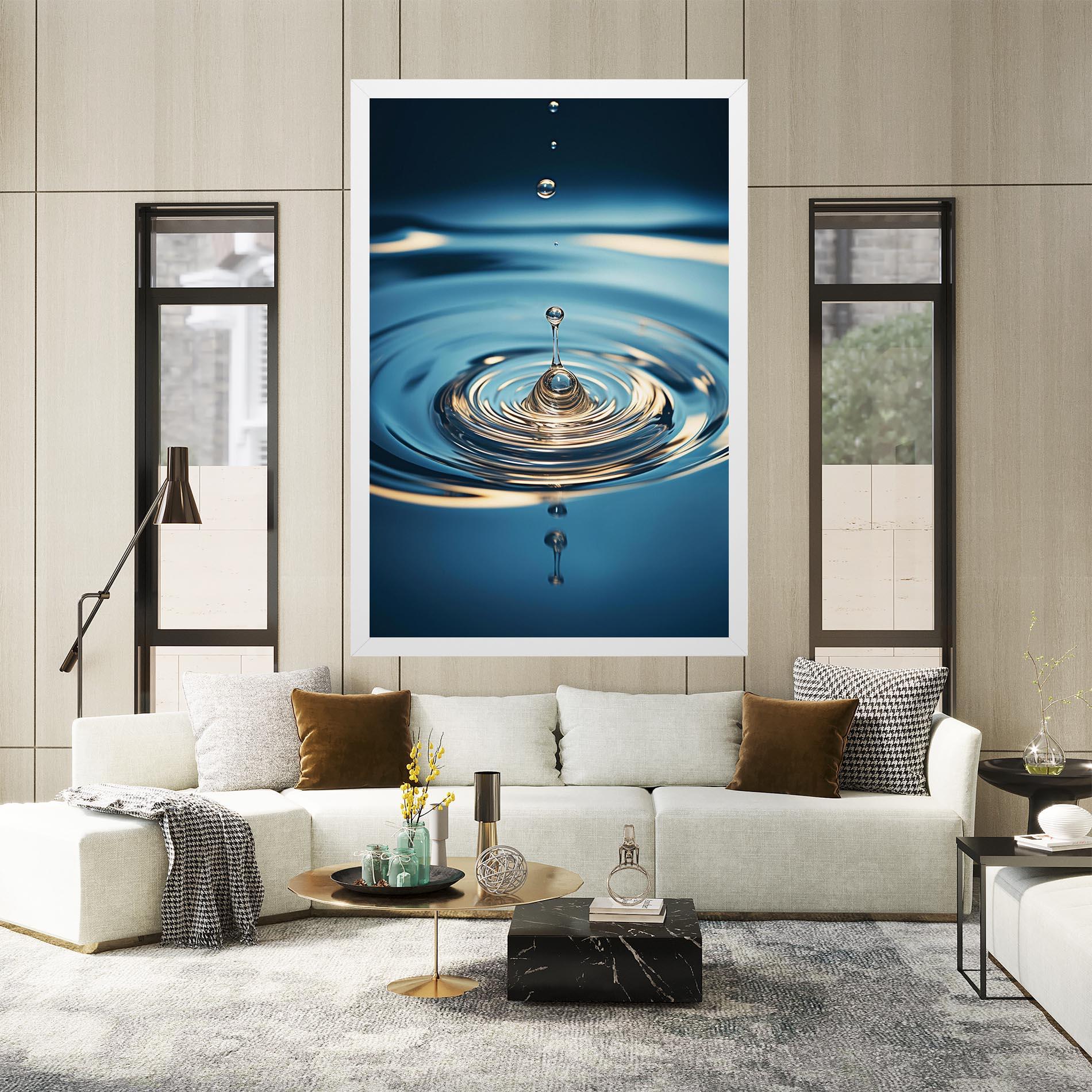 Obraz na Płótnie Cream Water Drop mockup 2