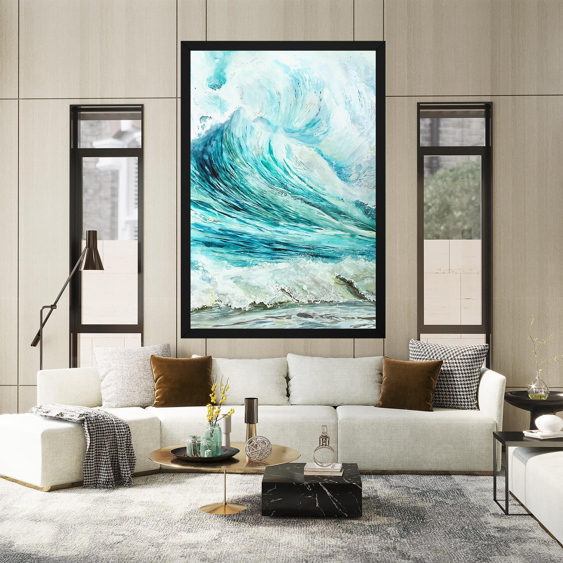 Obraz na Płótnie Sea Watercolor mockup 2