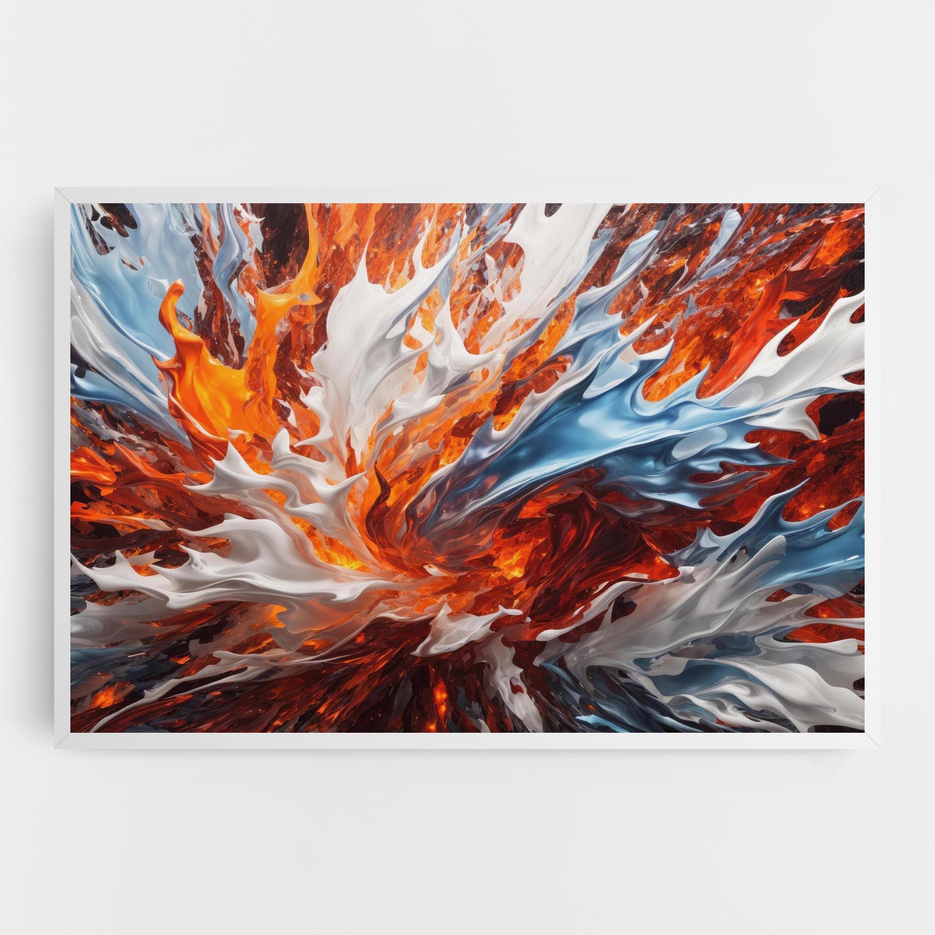 Obraz na Płótnie Flame Rase mockup 0