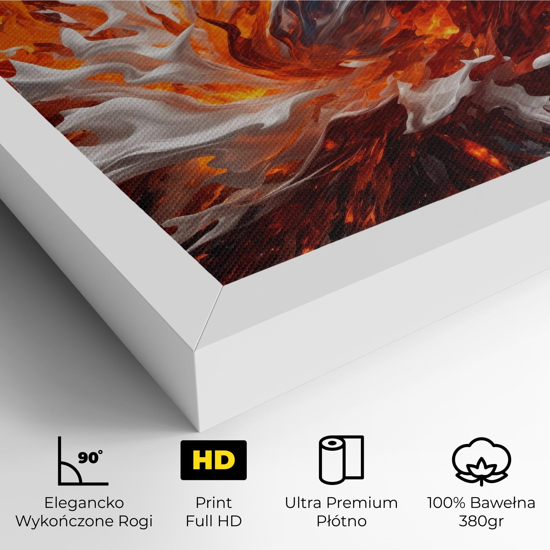 Obraz na Płótnie Flame Rase mockup 4