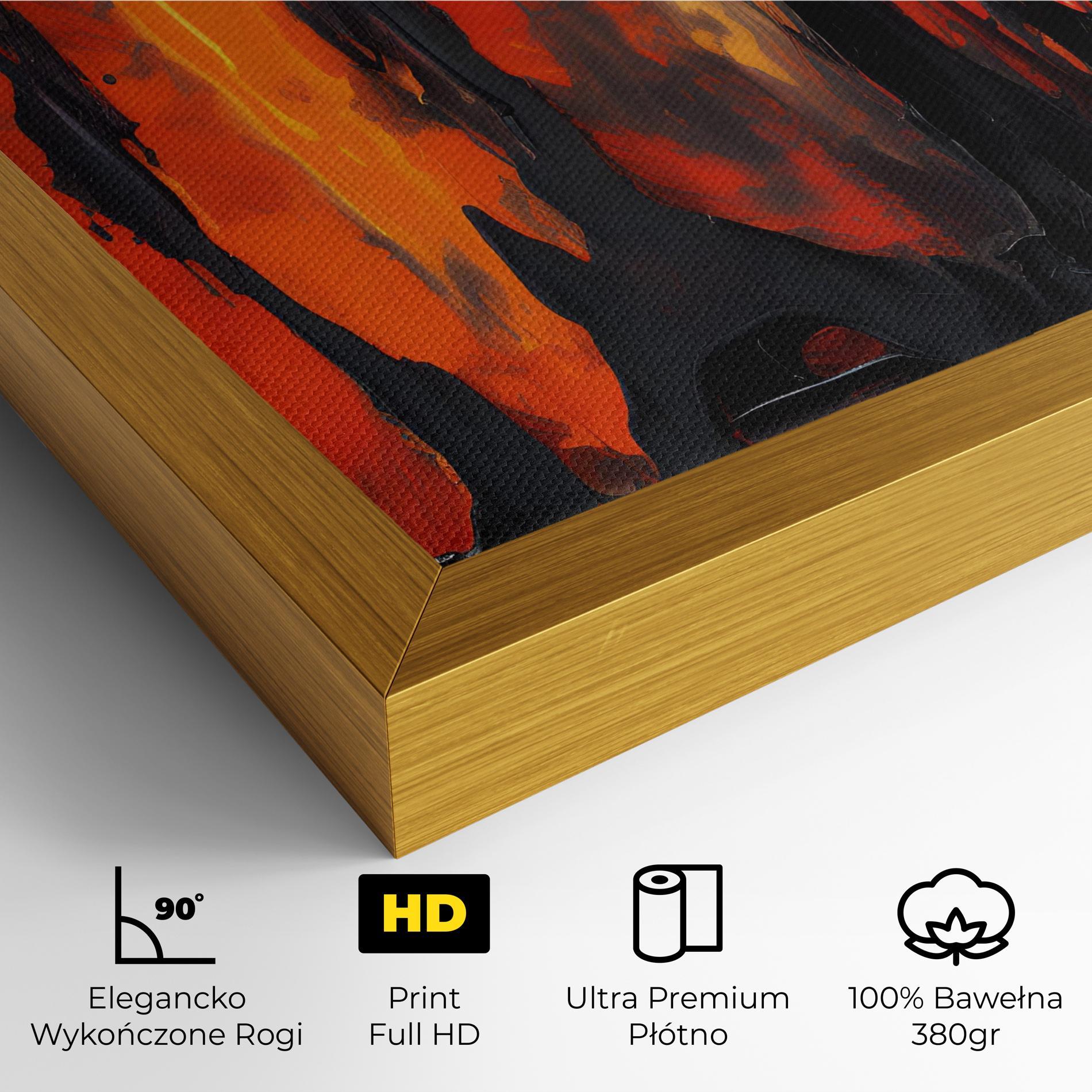 Obraz na Płótnie Abstract Fire Art mockup 4