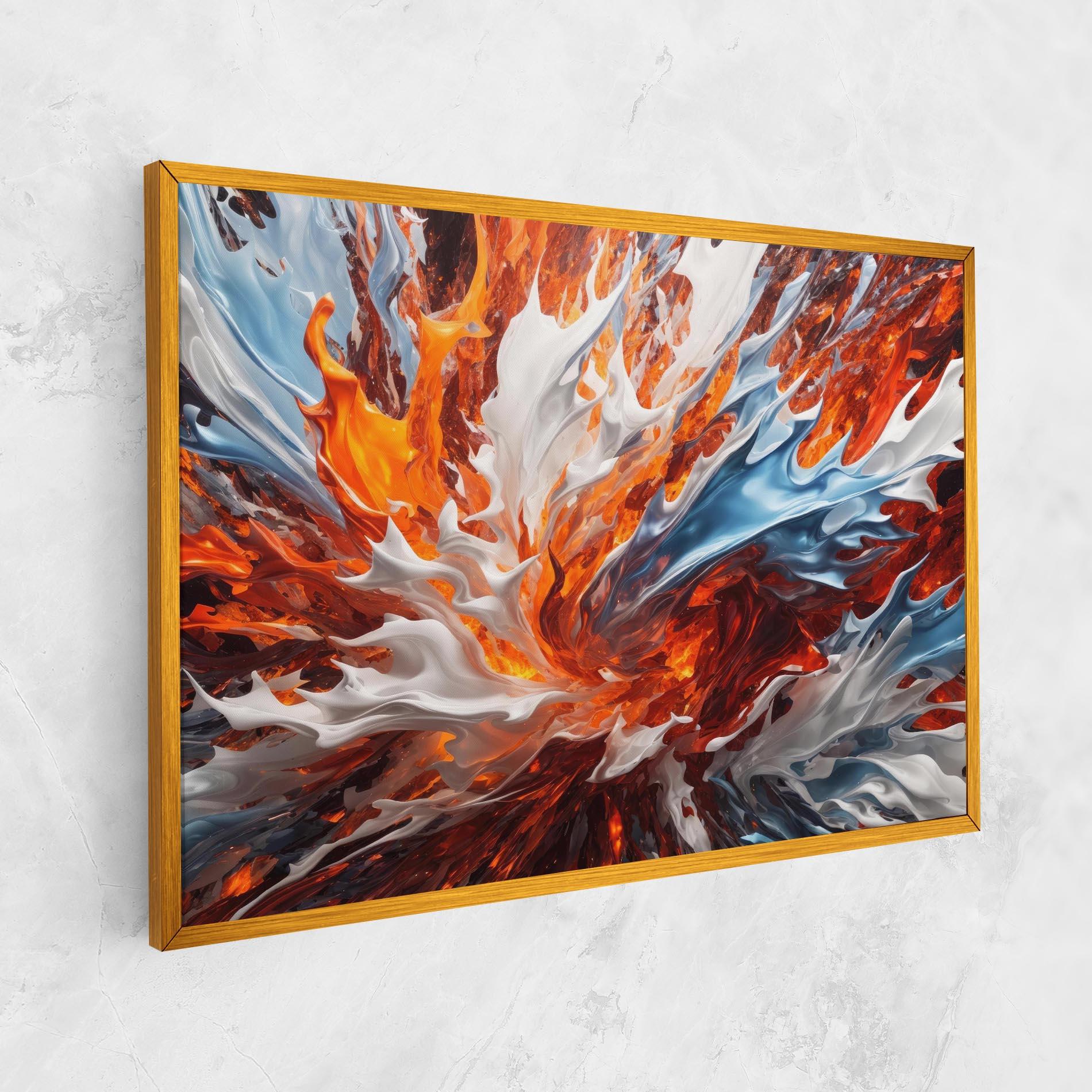 Obraz na Płótnie Flame Rase mockup 1