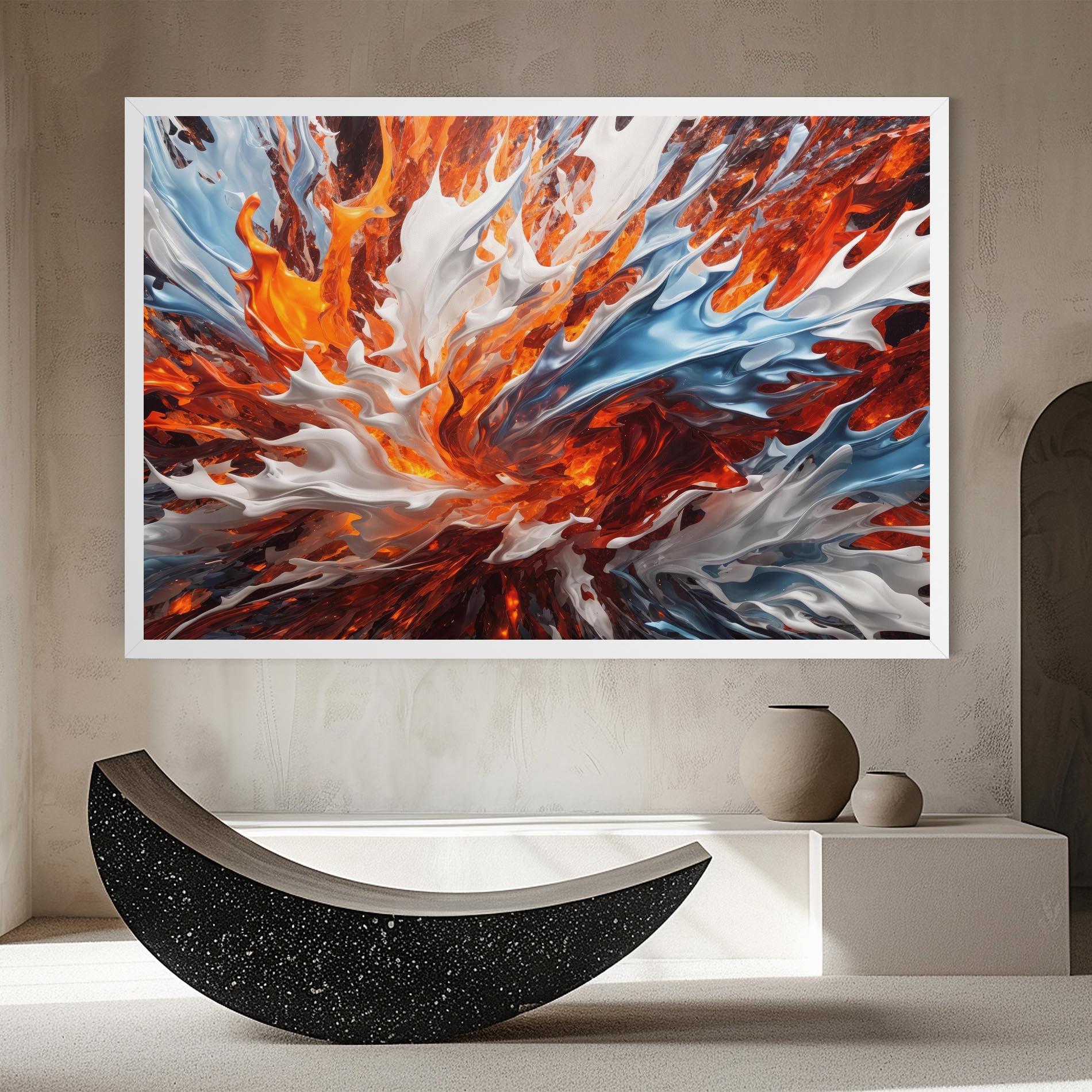 Obraz na Płótnie Flame Rase mockup 8