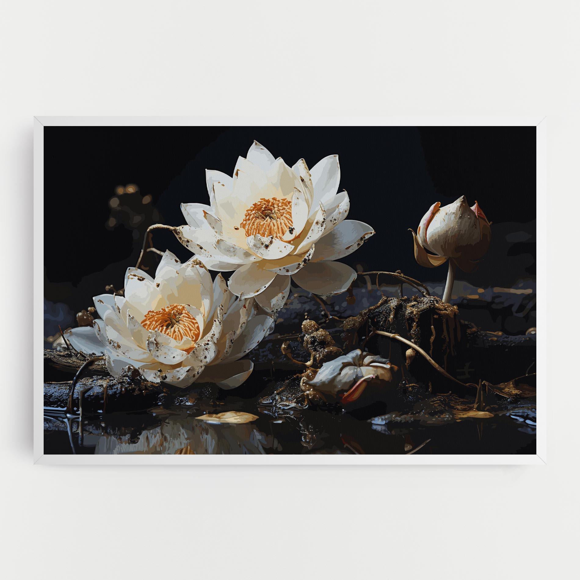 Obraz na Płótnie Beautiful White Nature mockup 0