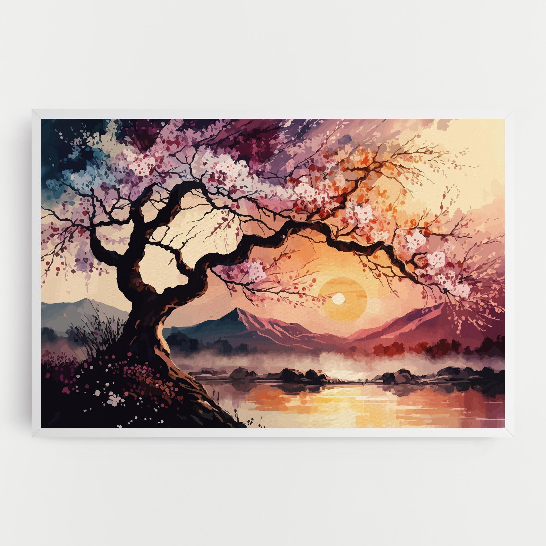 Obraz na Płótnie Pink Tree Nature mockup 0