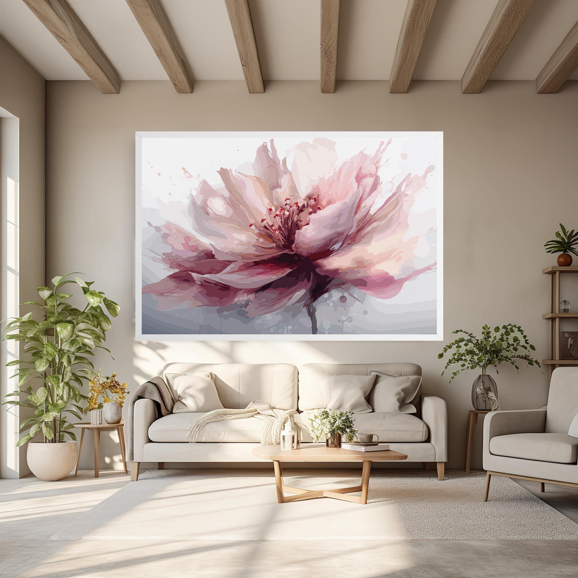 Obraz na Płótnie Meditation Flower mockup 6