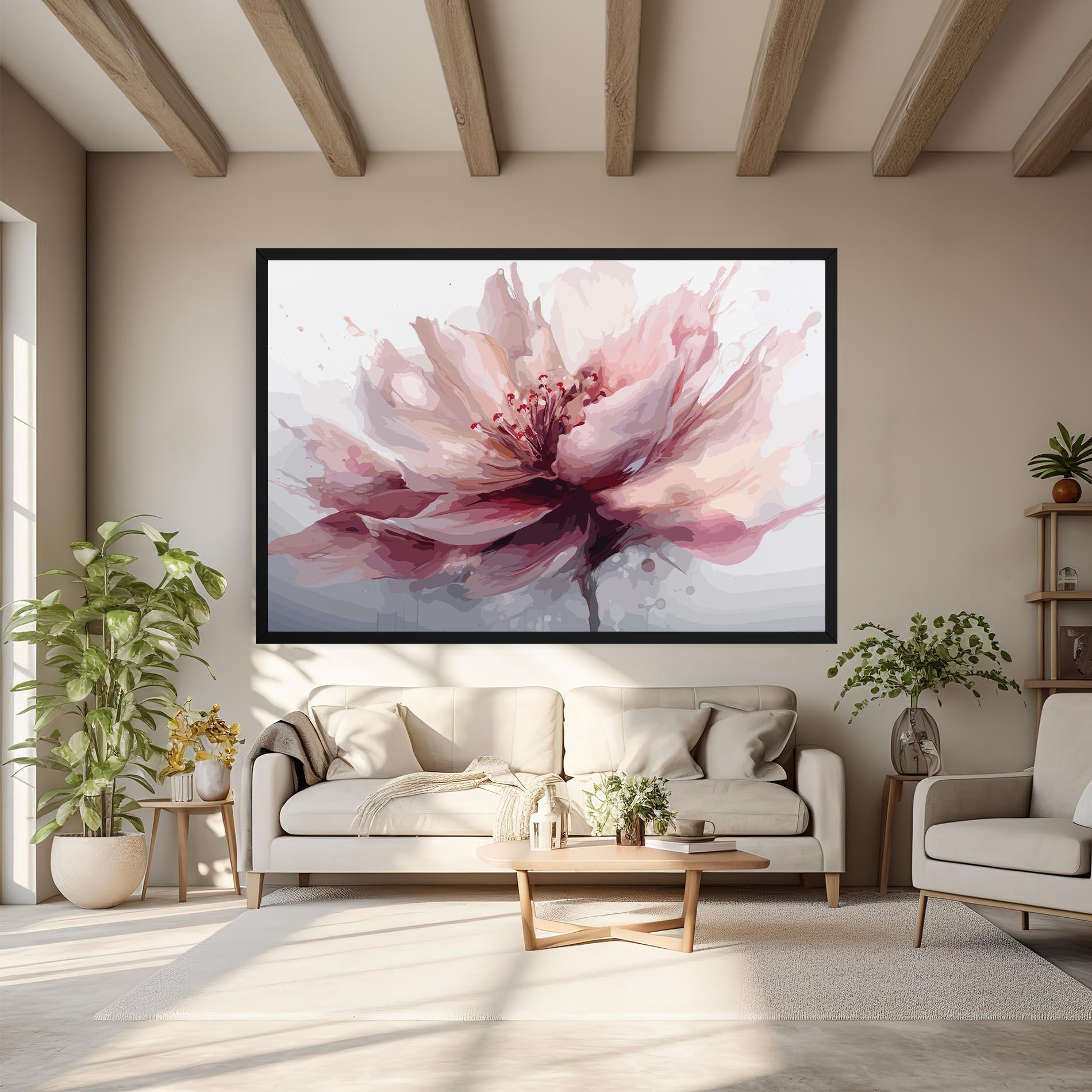 Obraz na Płótnie Meditation Flower mockup 6