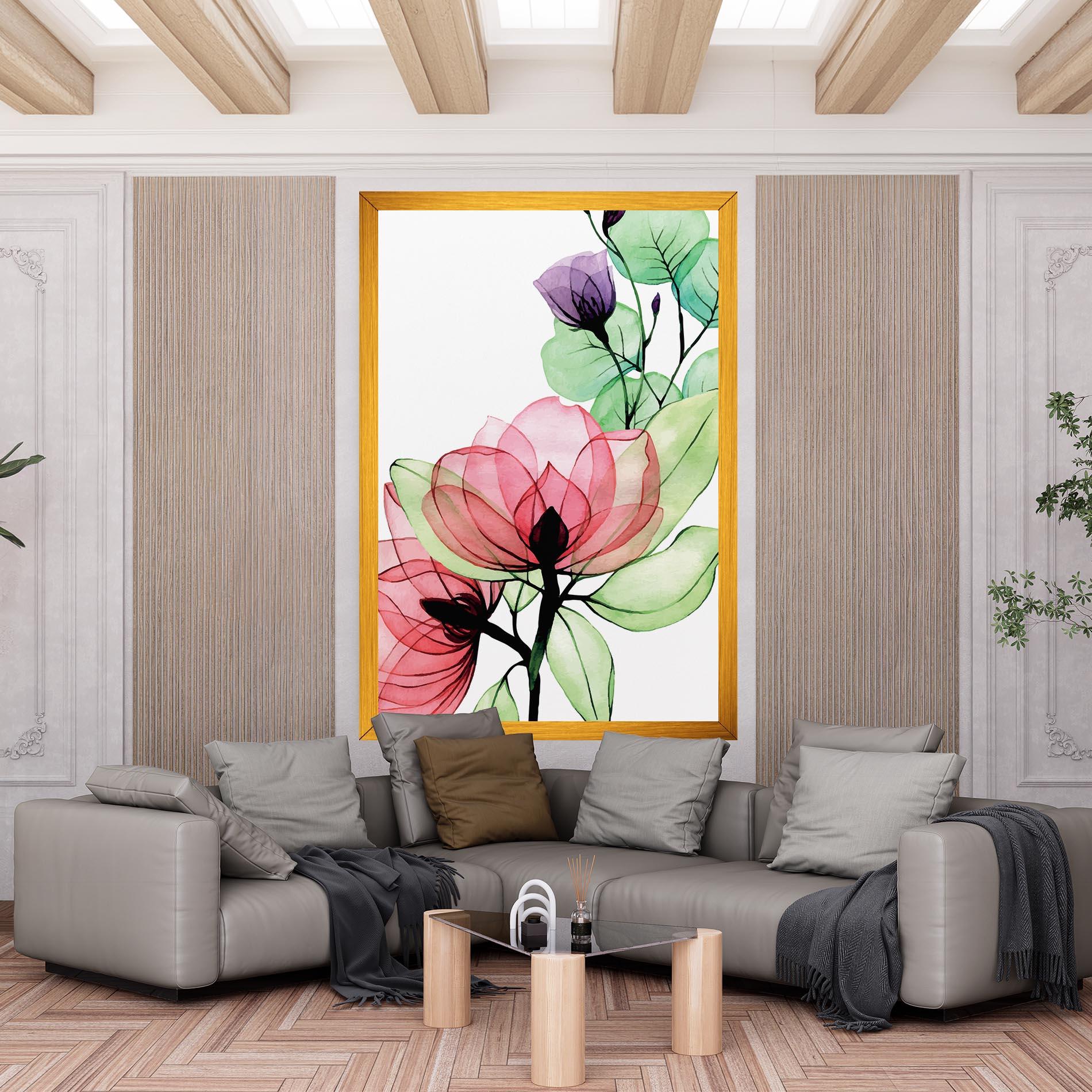 Obraz na Płótnie Pink Green Nature mockup 6