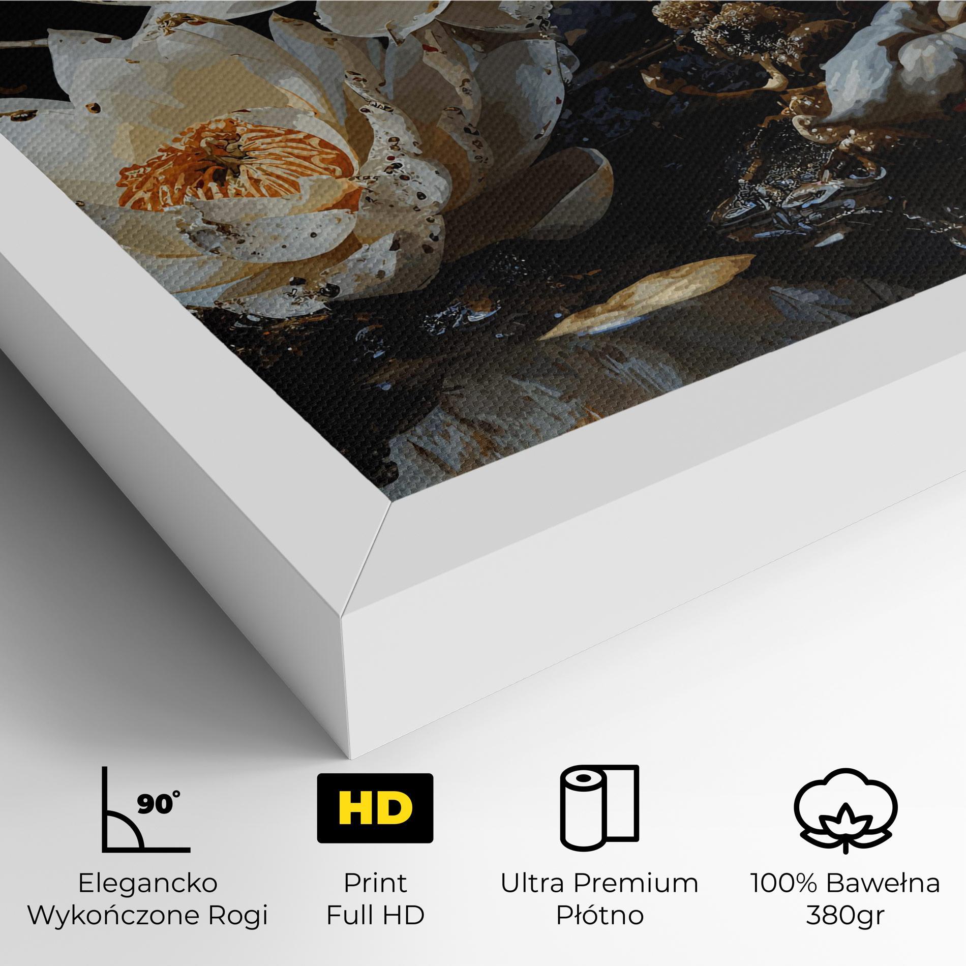 Obraz na Płótnie Beautiful White Nature mockup 4
