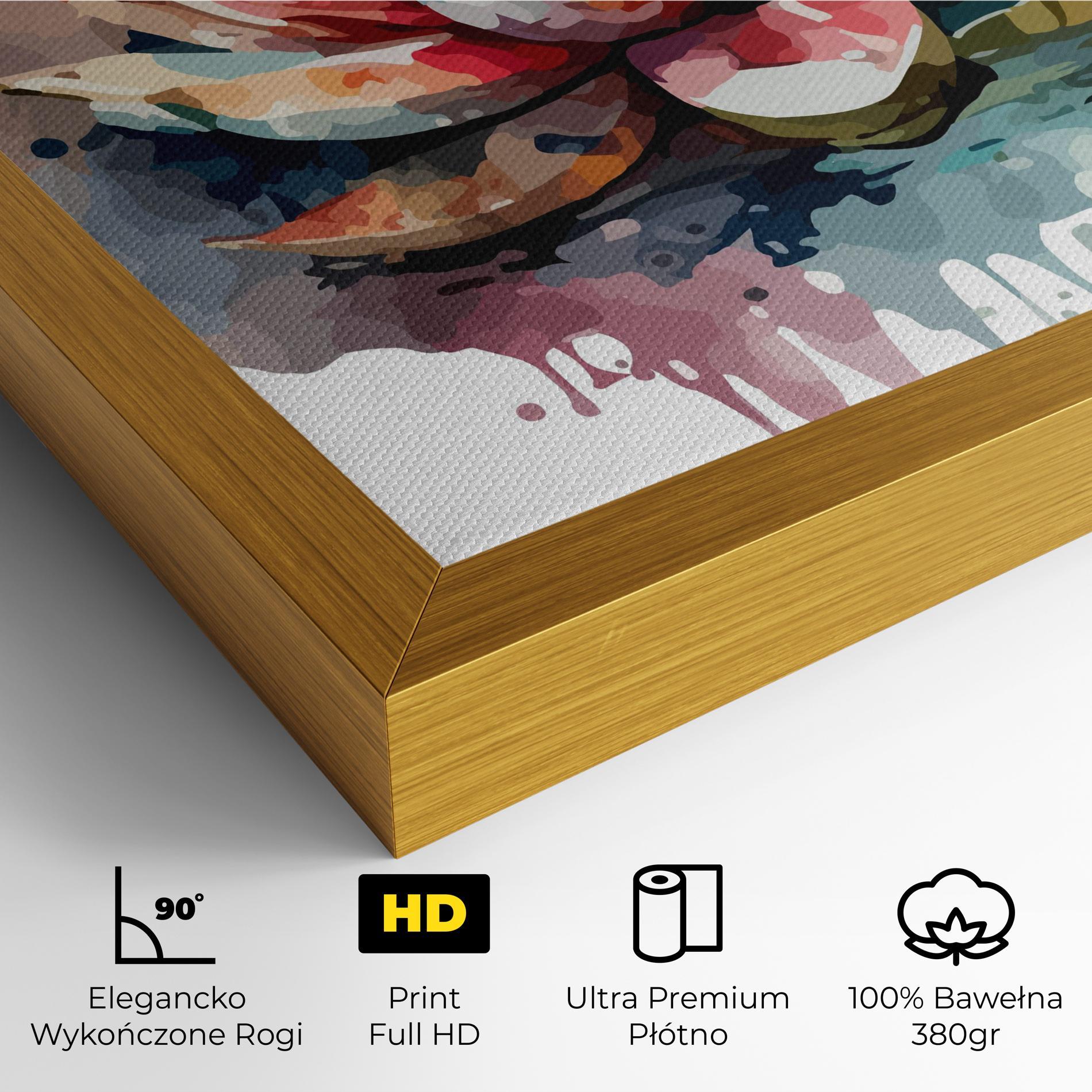 Obraz na Płótnie Colorful Lotus Art mockup 4