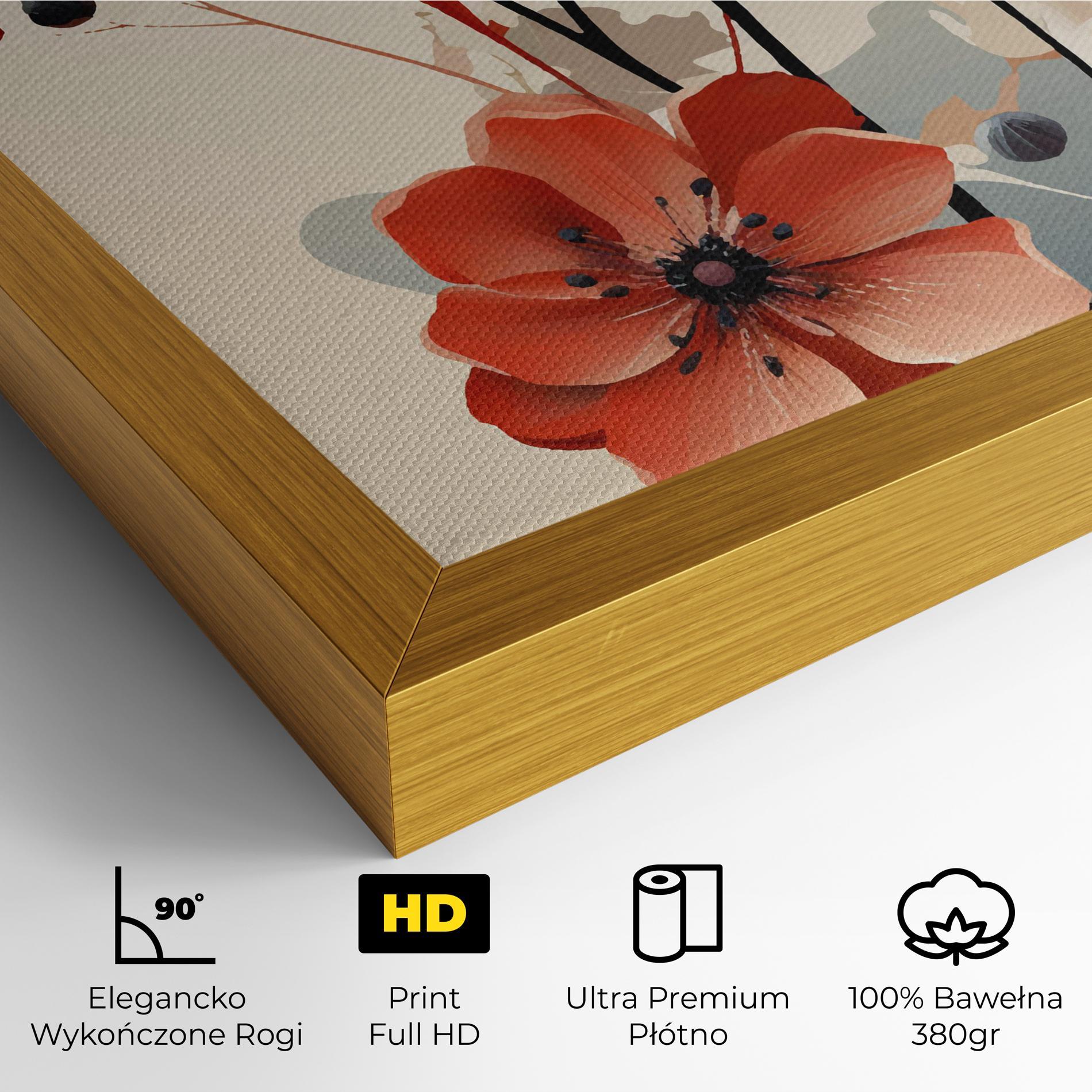 Obraz na Płótnie Cream Flower Nature mockup 4