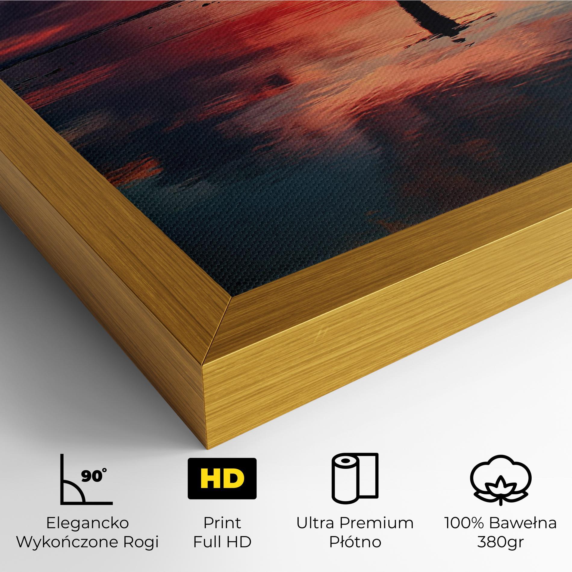 Obraz na Płótnie Pink Purple Sky Man mockup 4