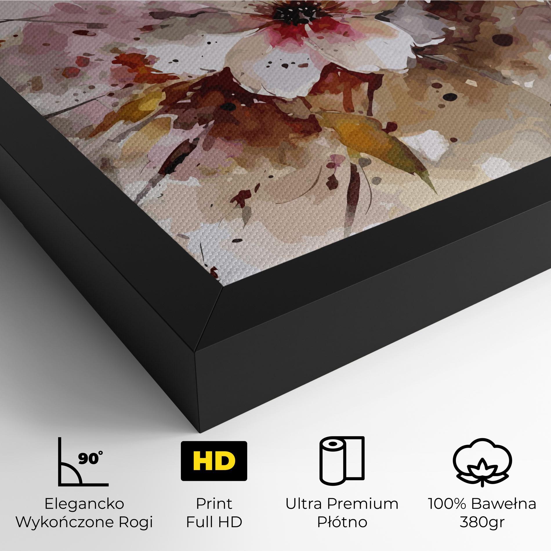 Obraz na Płótnie Beautiful Cherry Flower mockup 4