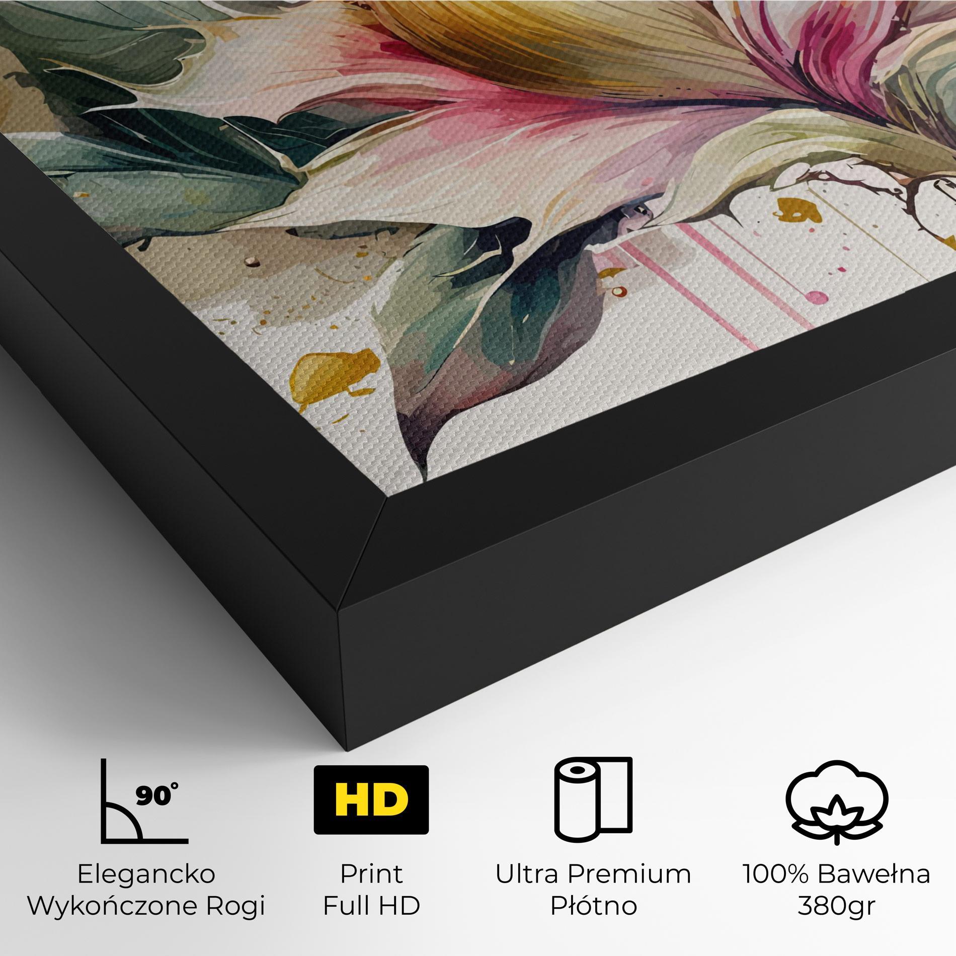 Obraz na Płótnie Cream Pink Nature mockup 4