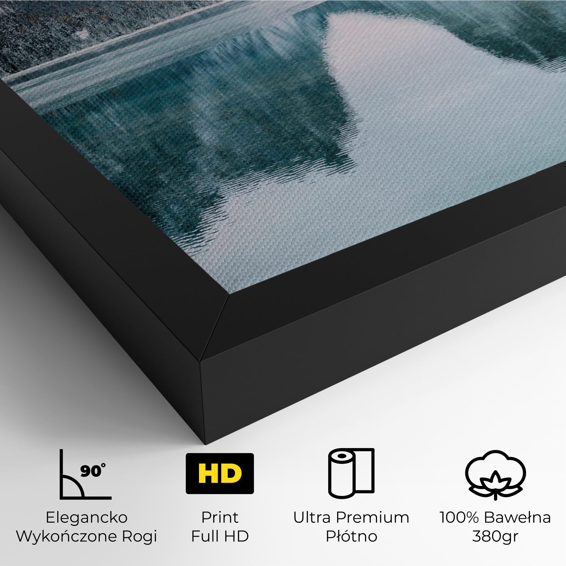 Obraz na Płótnie Lake Reflection Mountain mockup 4