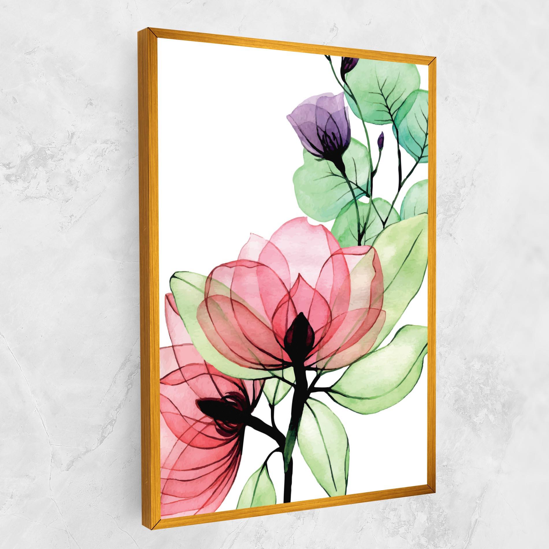 Obraz na Płótnie Pink Green Nature mockup 1