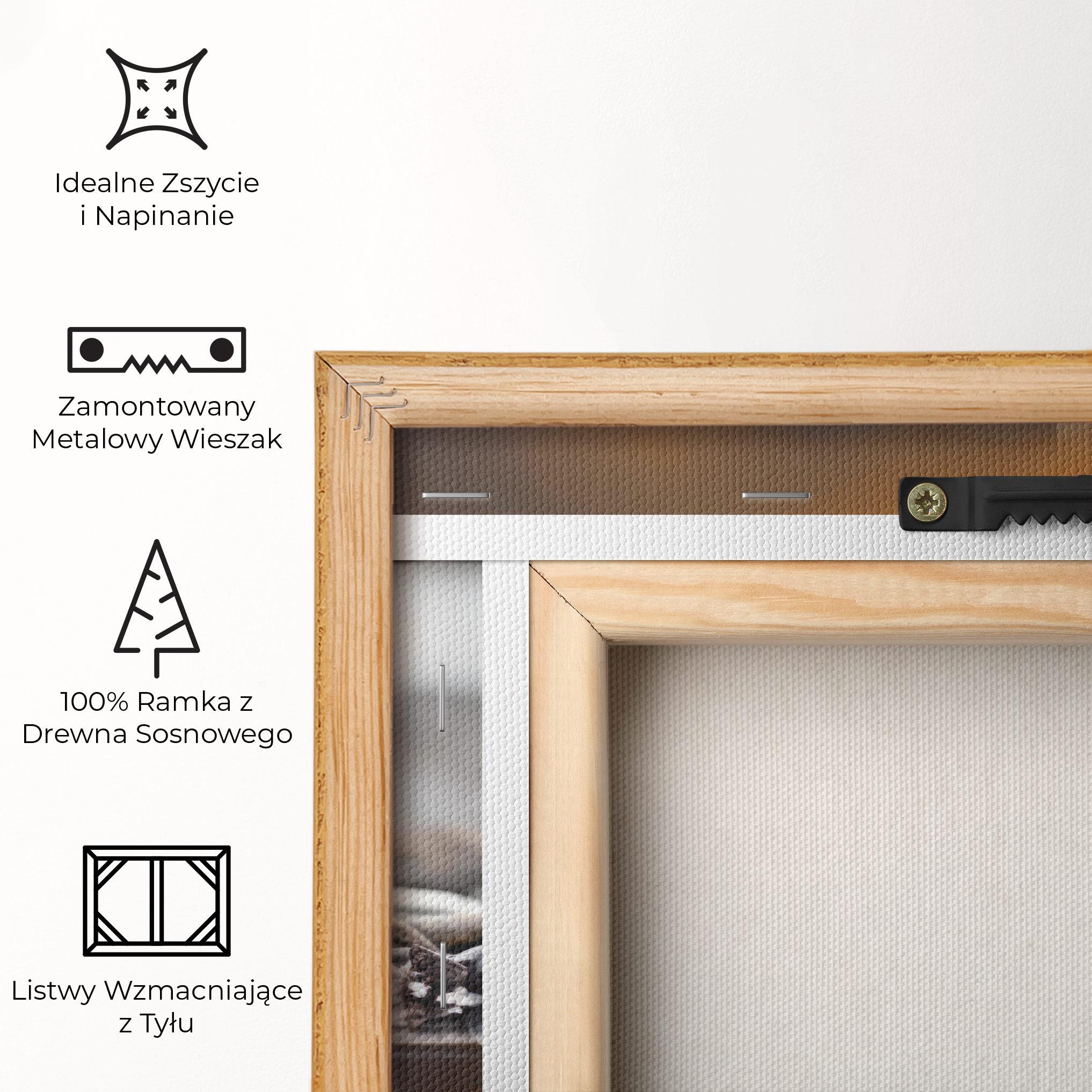 Obraz na Płótnie Grey Rocks Flower mockup 5