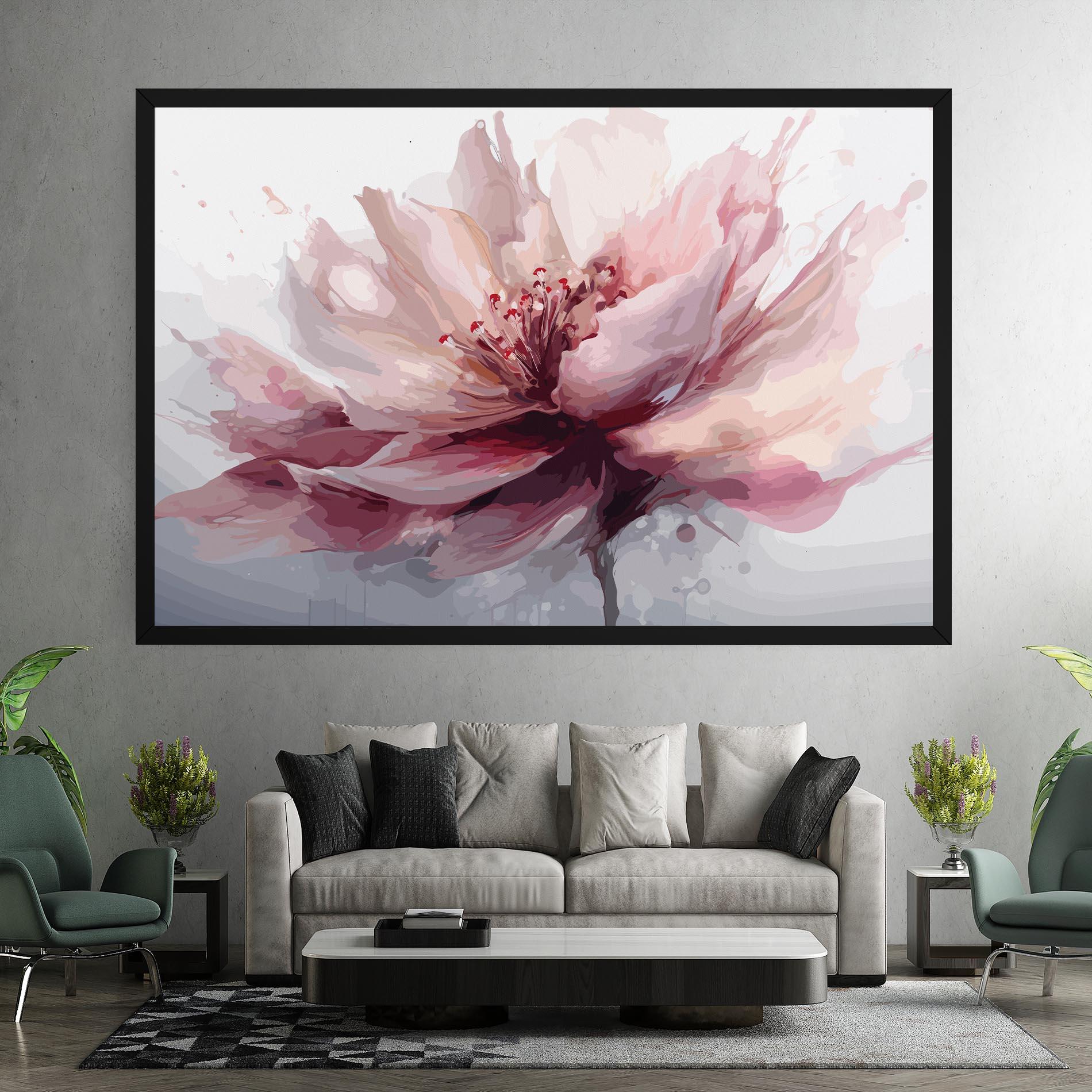 Obraz na Płótnie Meditation Flower mockup 7