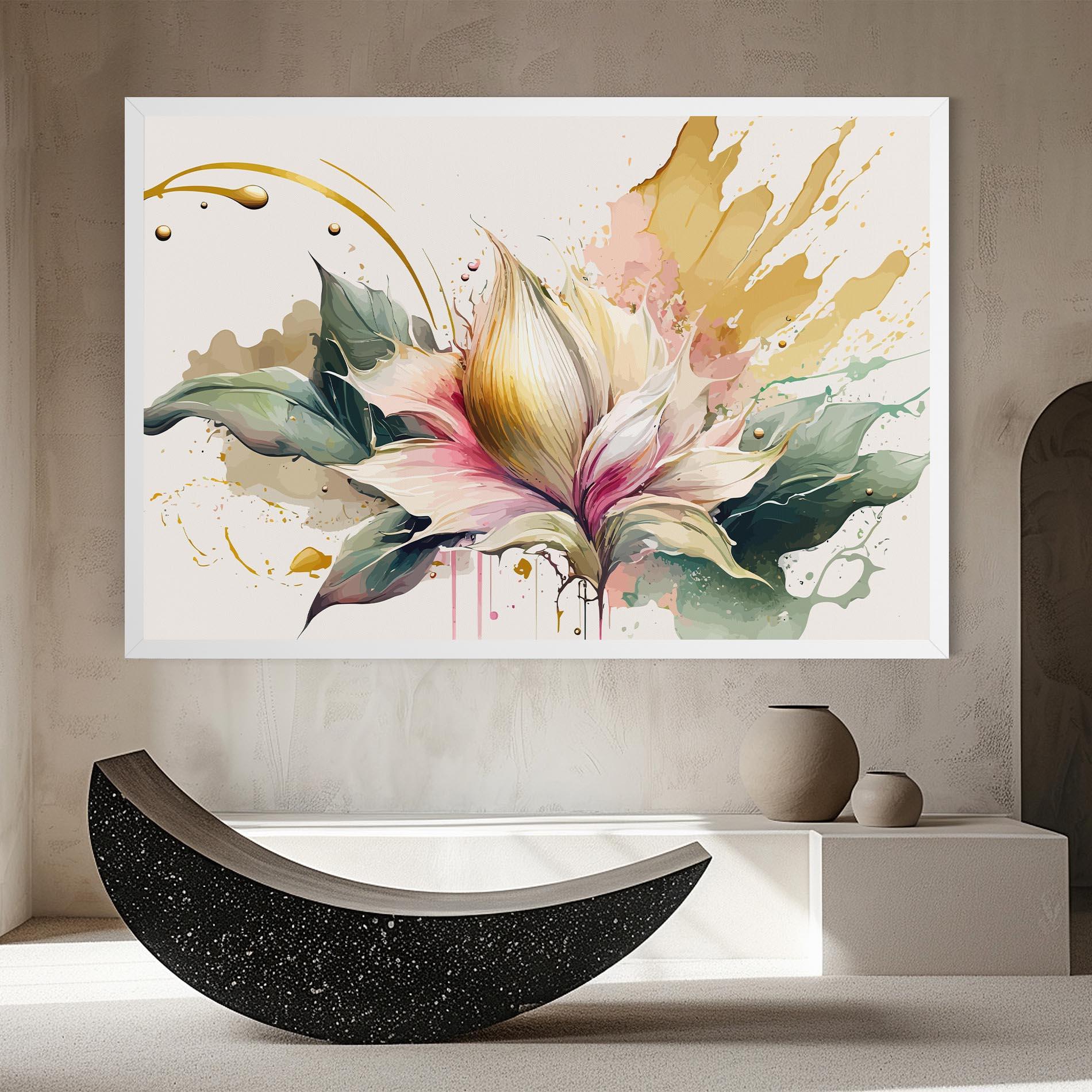 Obraz na Płótnie Cream Pink Nature mockup 8