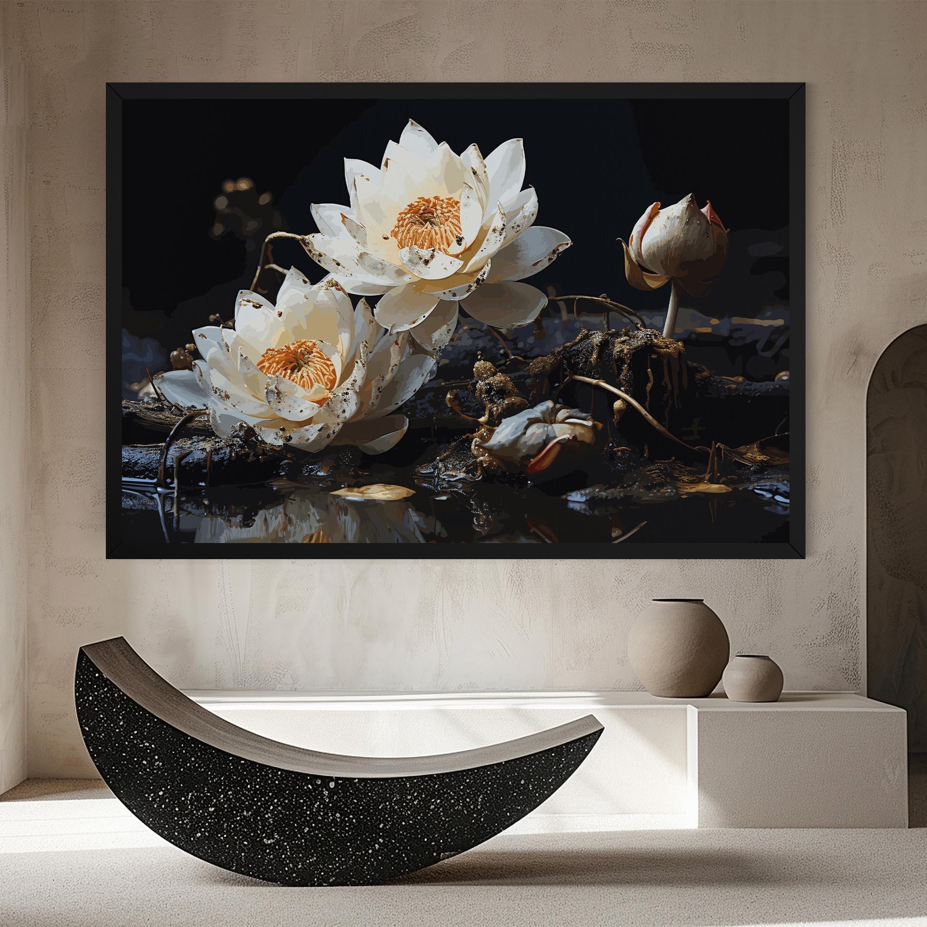 Obraz na Płótnie Beautiful White Nature mockup 8