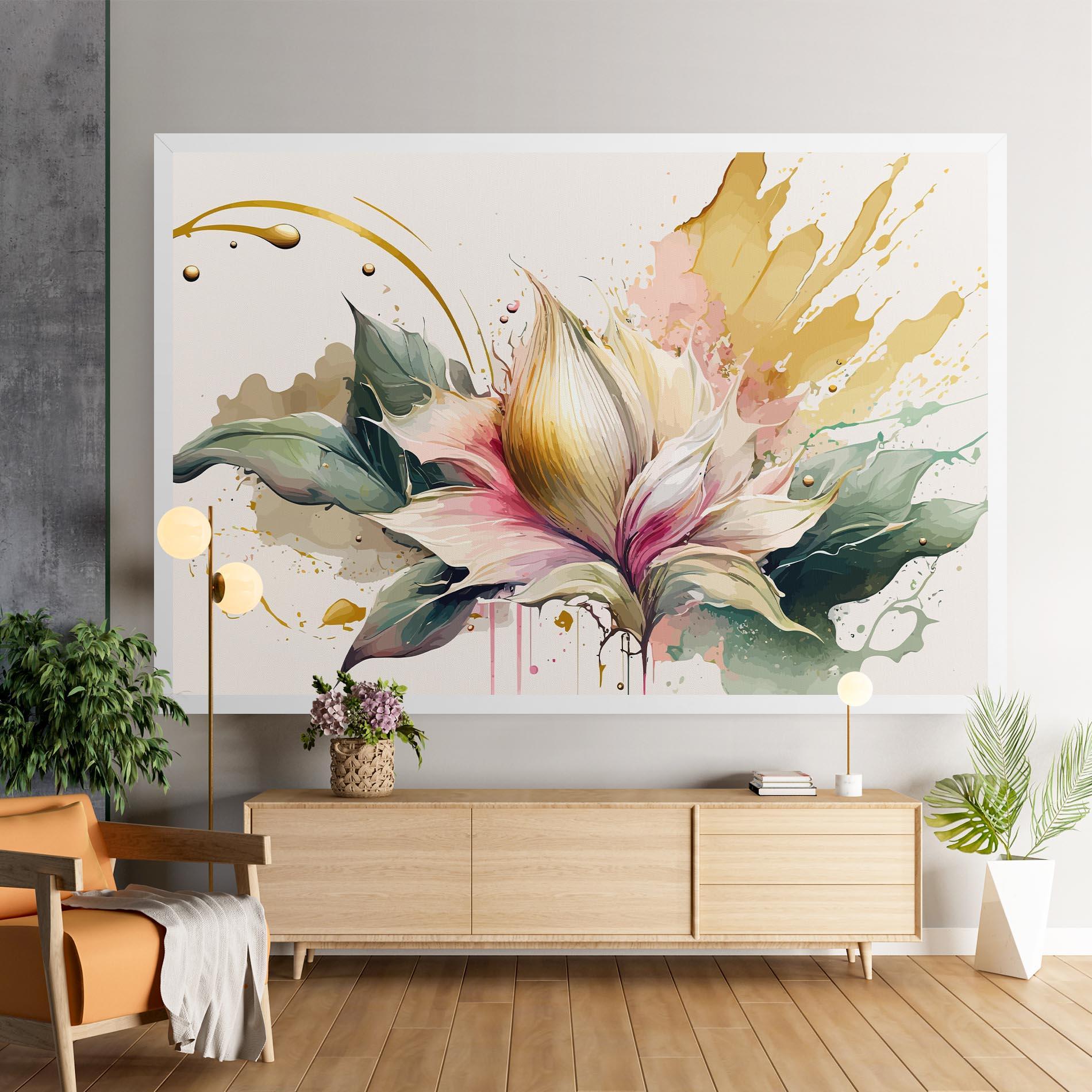 Obraz na Płótnie Cream Pink Nature mockup 9