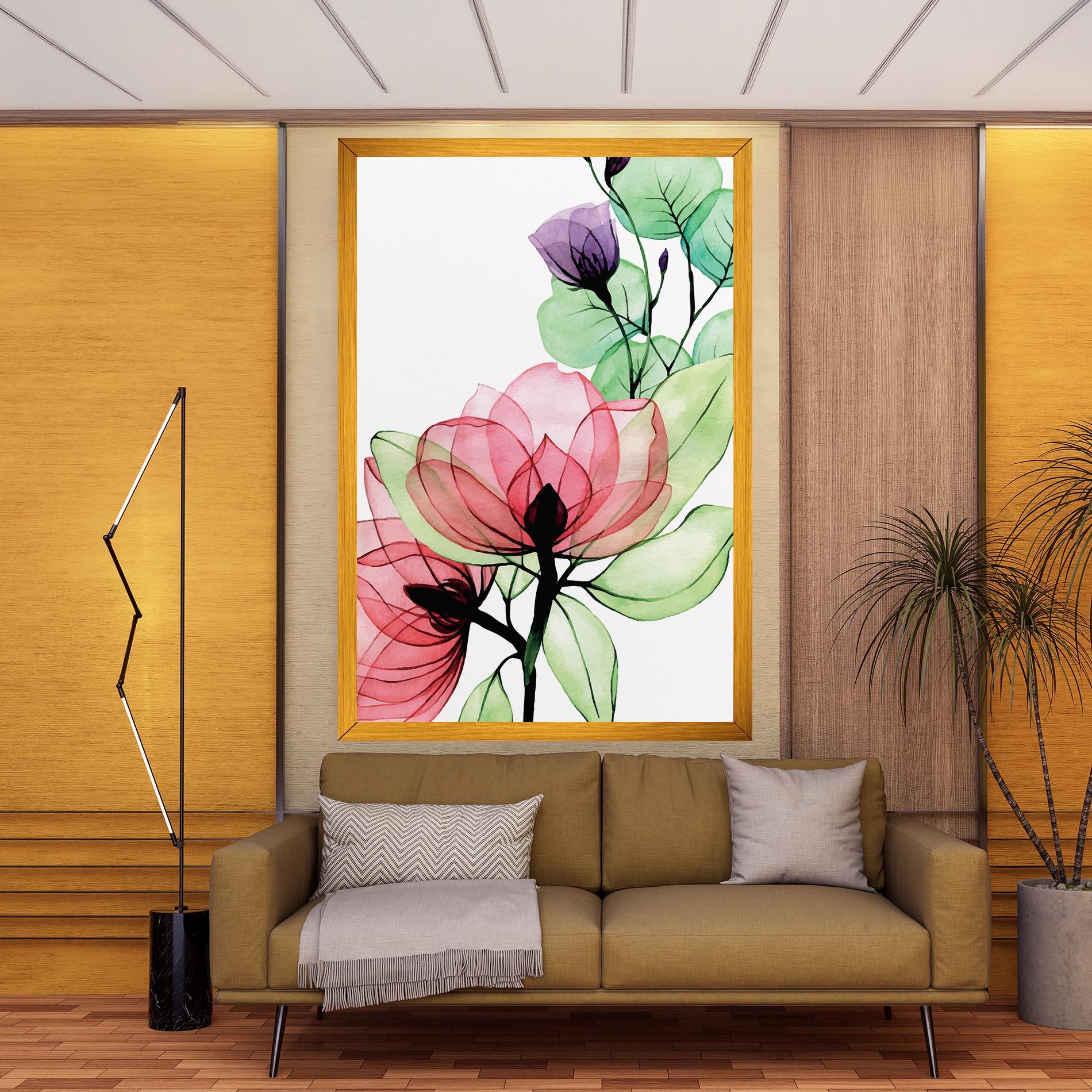 Obraz na Płótnie Pink Green Nature mockup 9