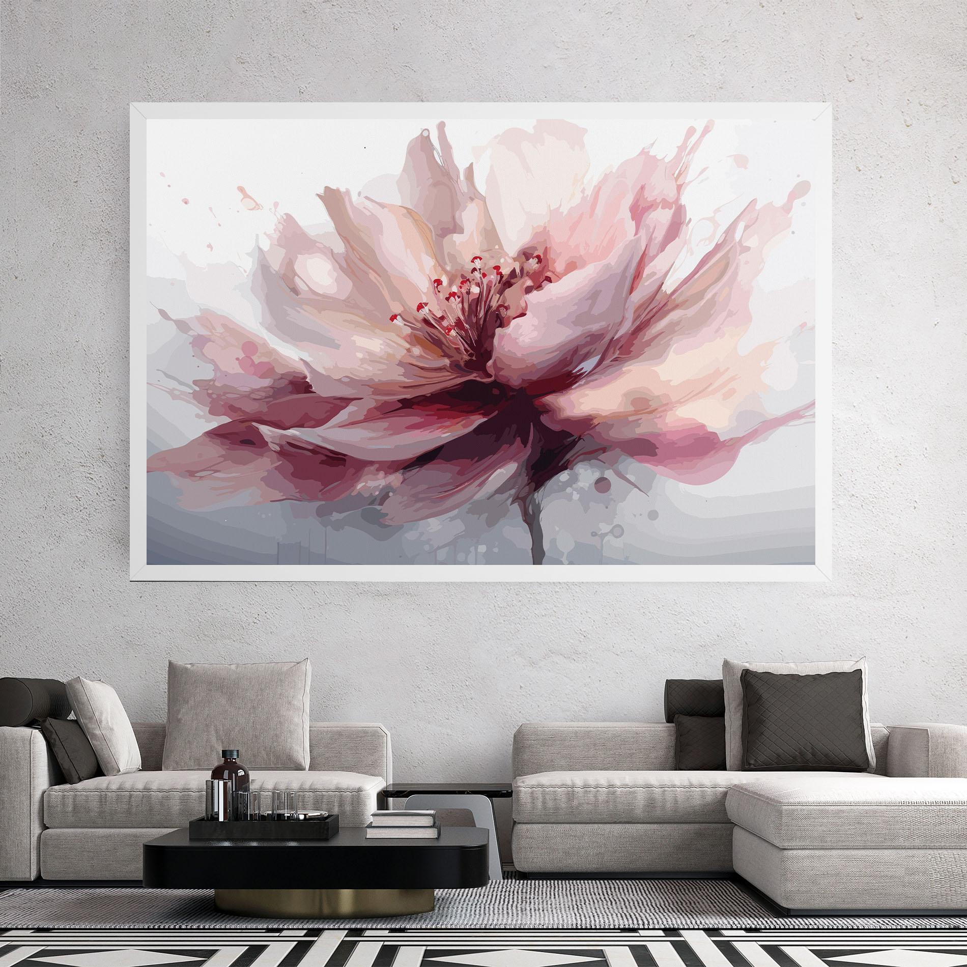 Obraz na Płótnie Meditation Flower mockup 2