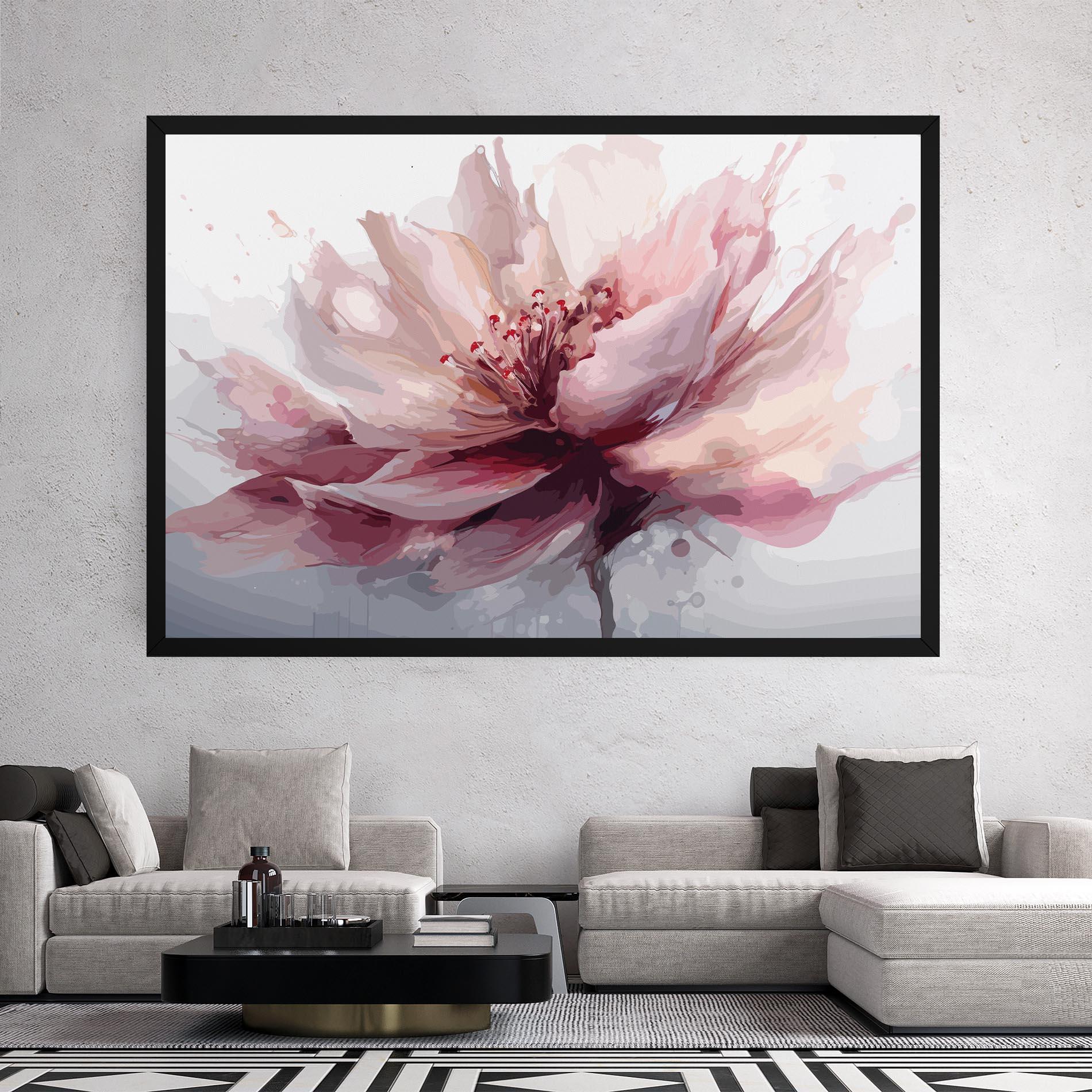 Obraz na Płótnie Meditation Flower mockup 2