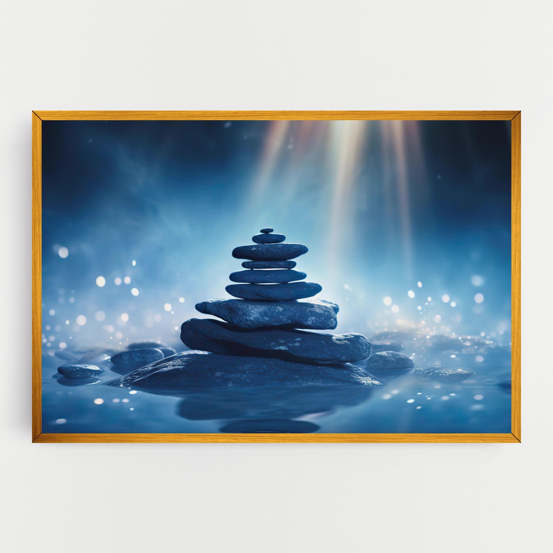 Obraz na Płótnie Blue Light Stone mockup 0